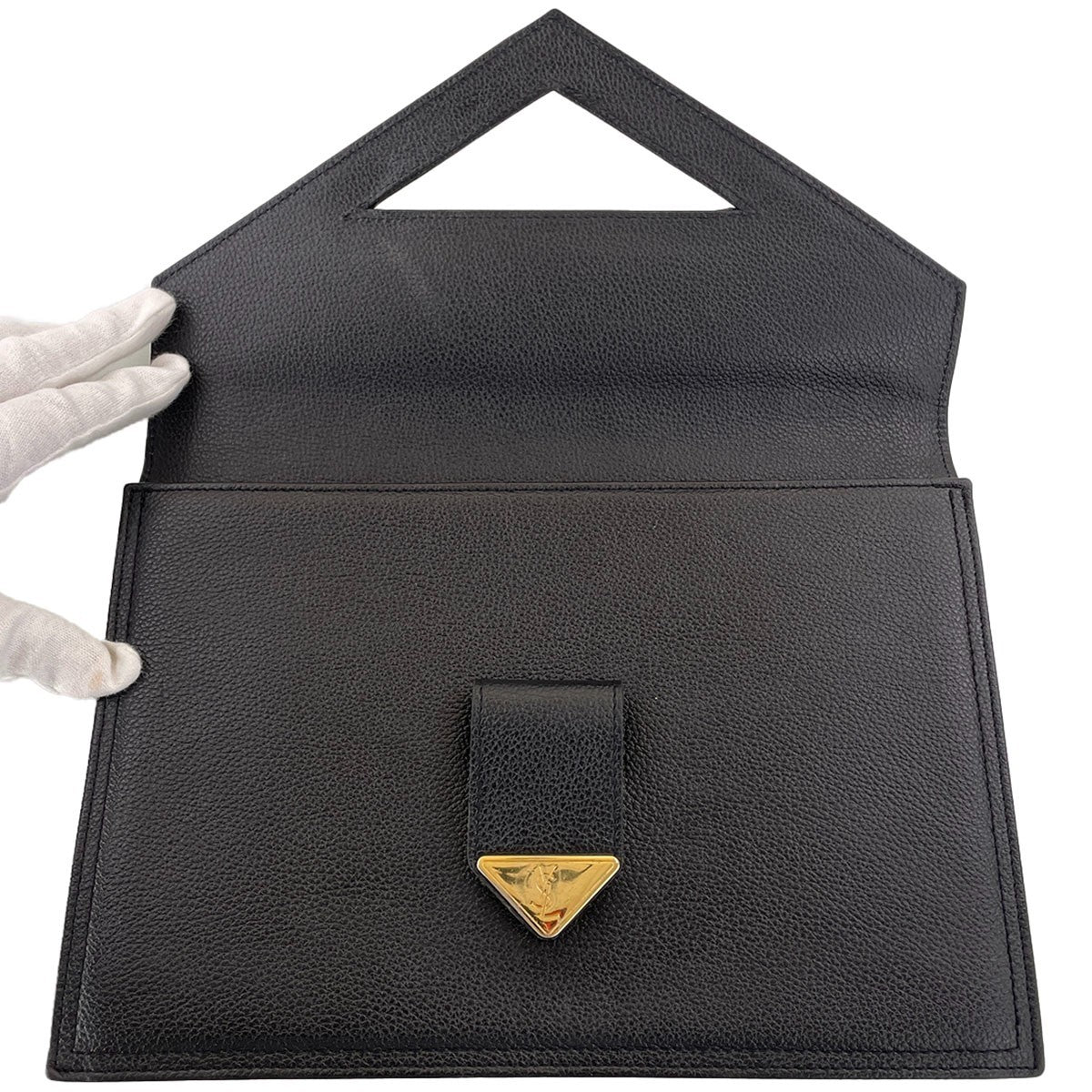 Saint Laurent Clutch Bag - Black, Leather