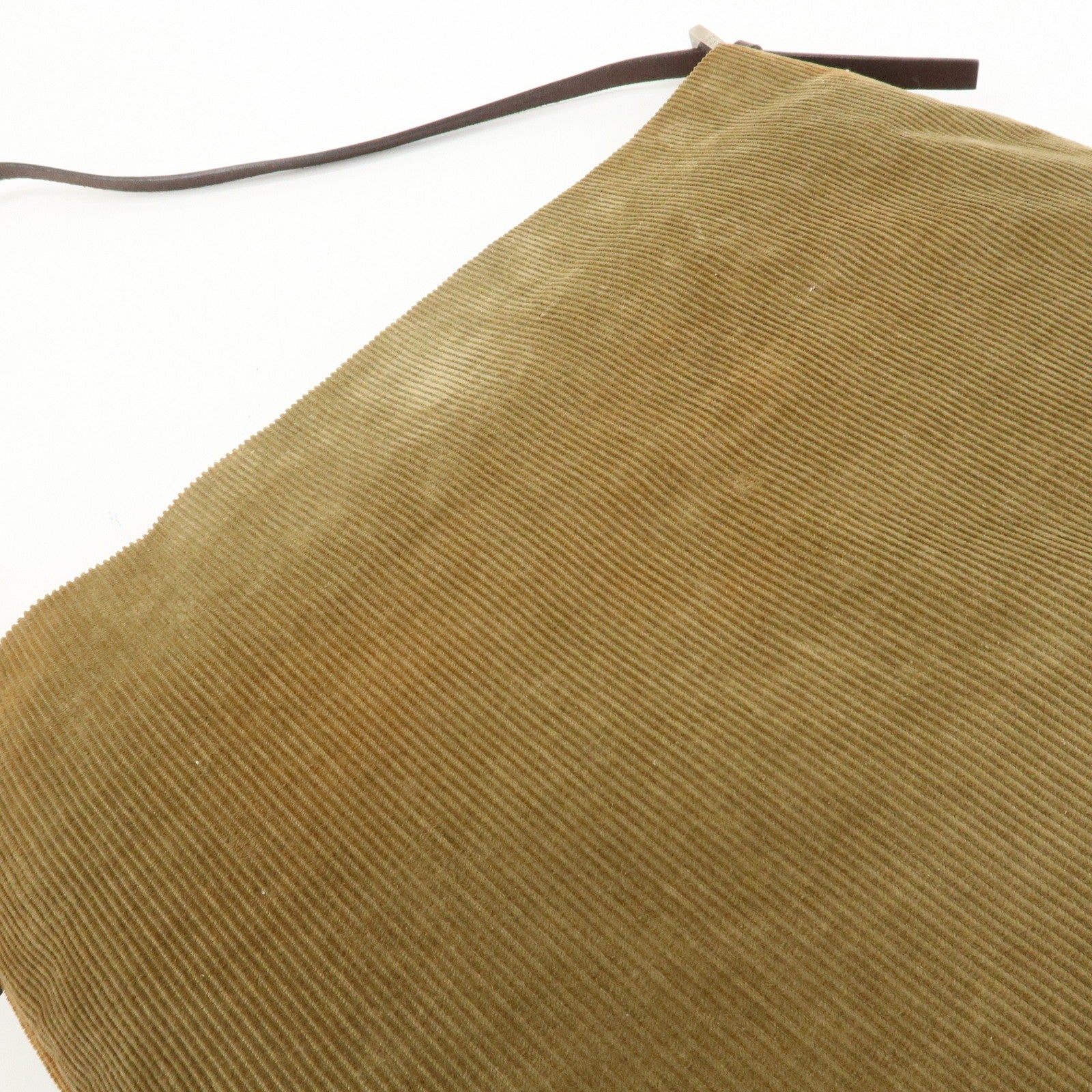 Fendi Shoulder Bag - Brown, Corduroy Leather