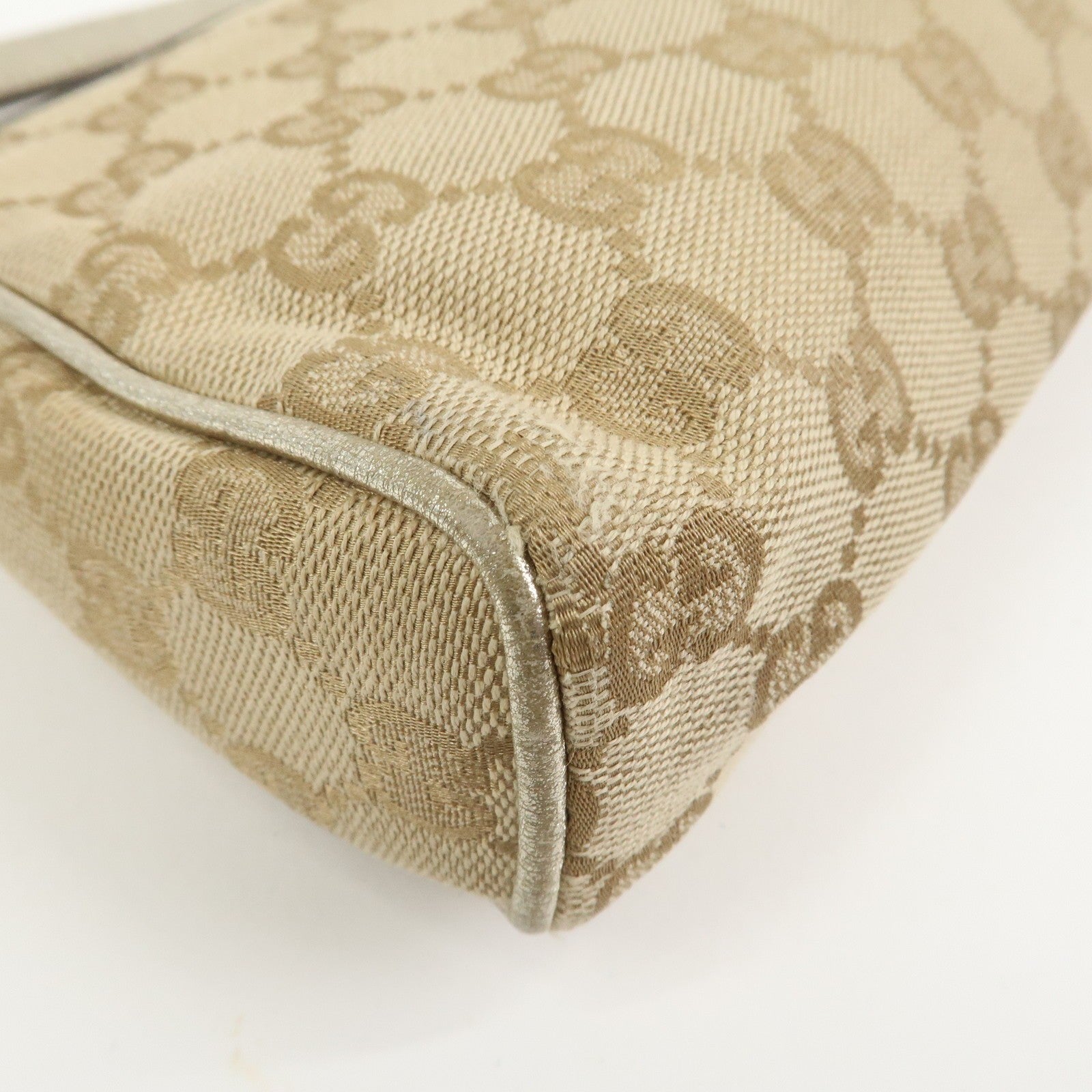 Gucci Abbey Hand Bag - Beige Gold, GG Canvas Leather