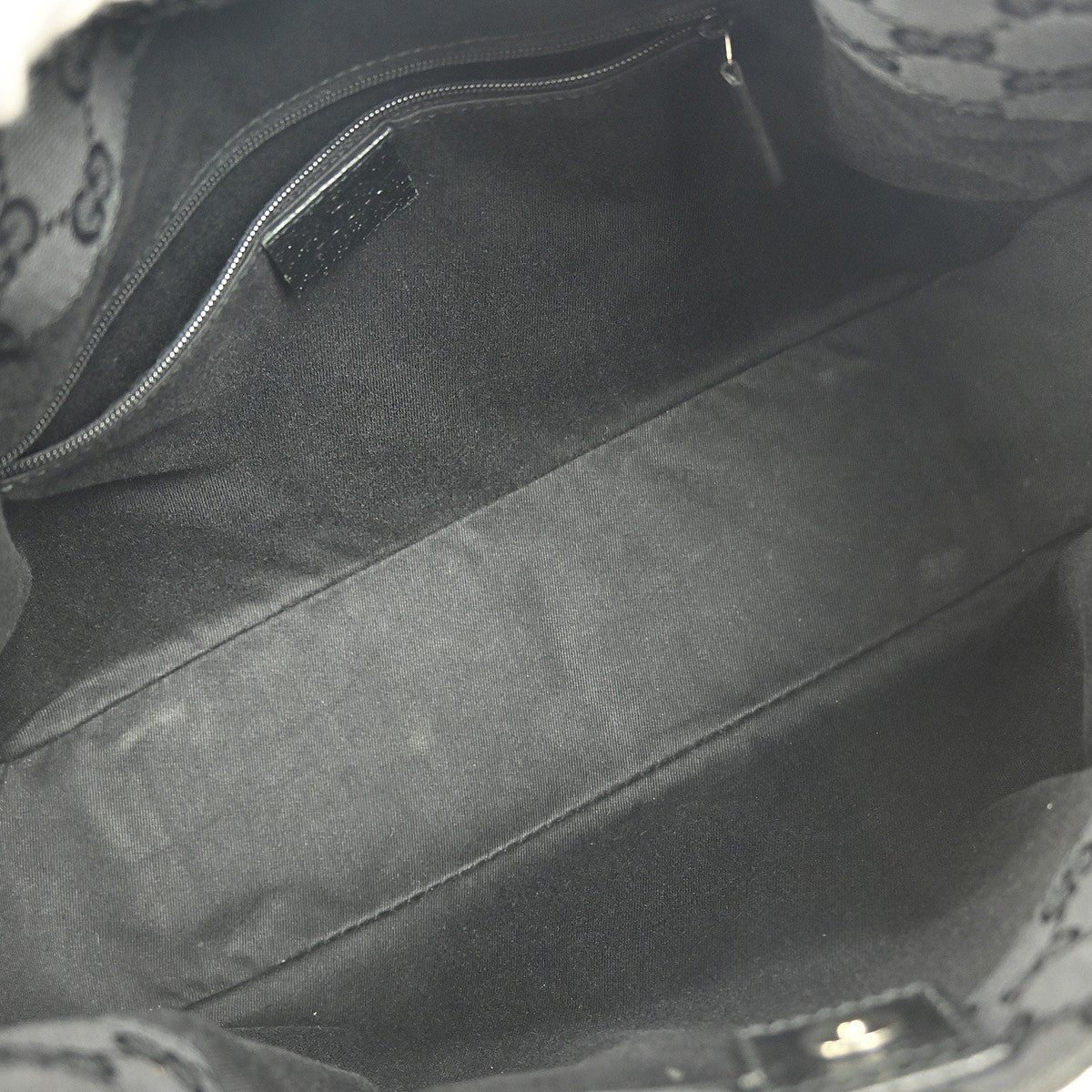 Gucci GG Handbag - Black, Canvas, Leather 