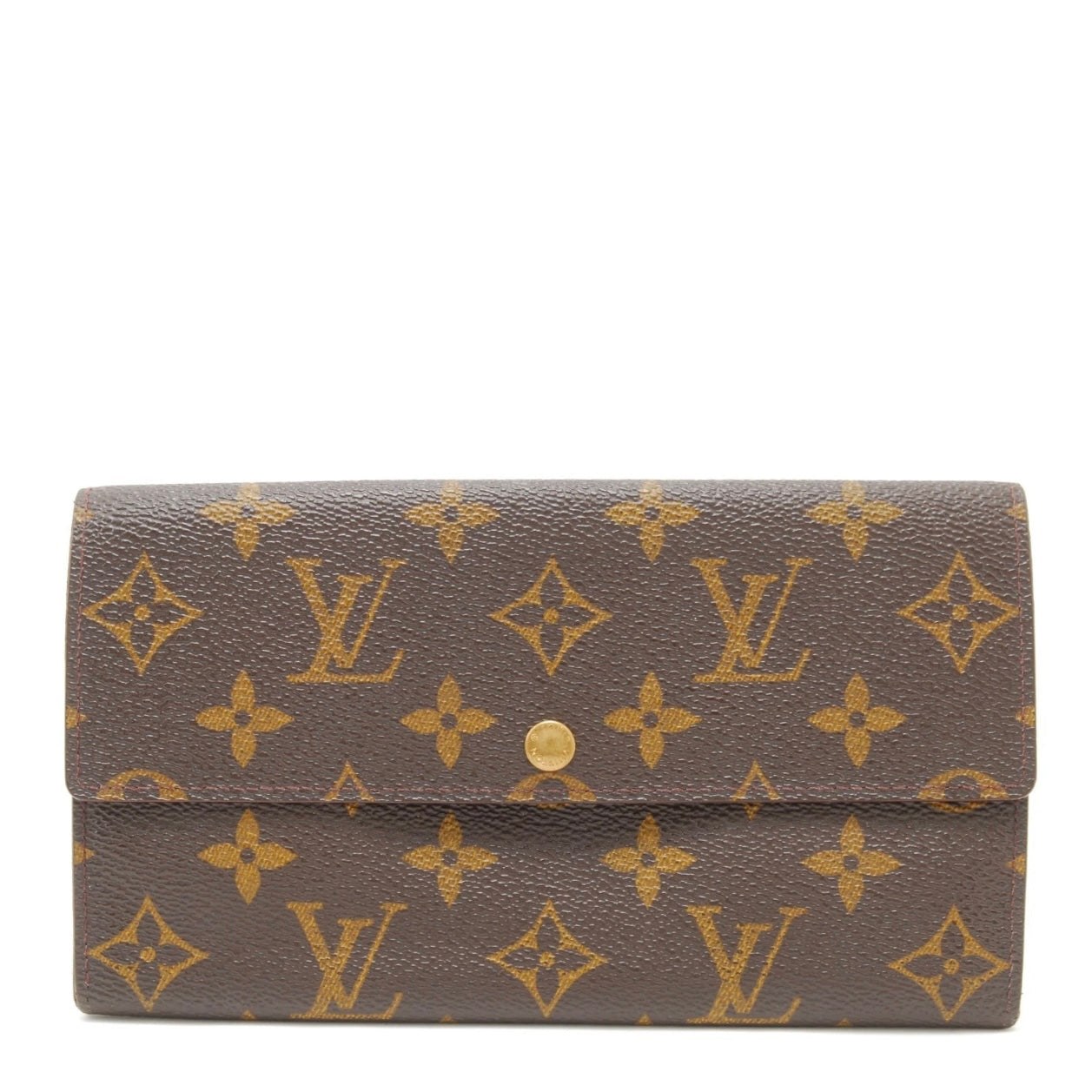 Louis Vuitton Monogram Pochette Porto Monnet Purse Leather Wallet