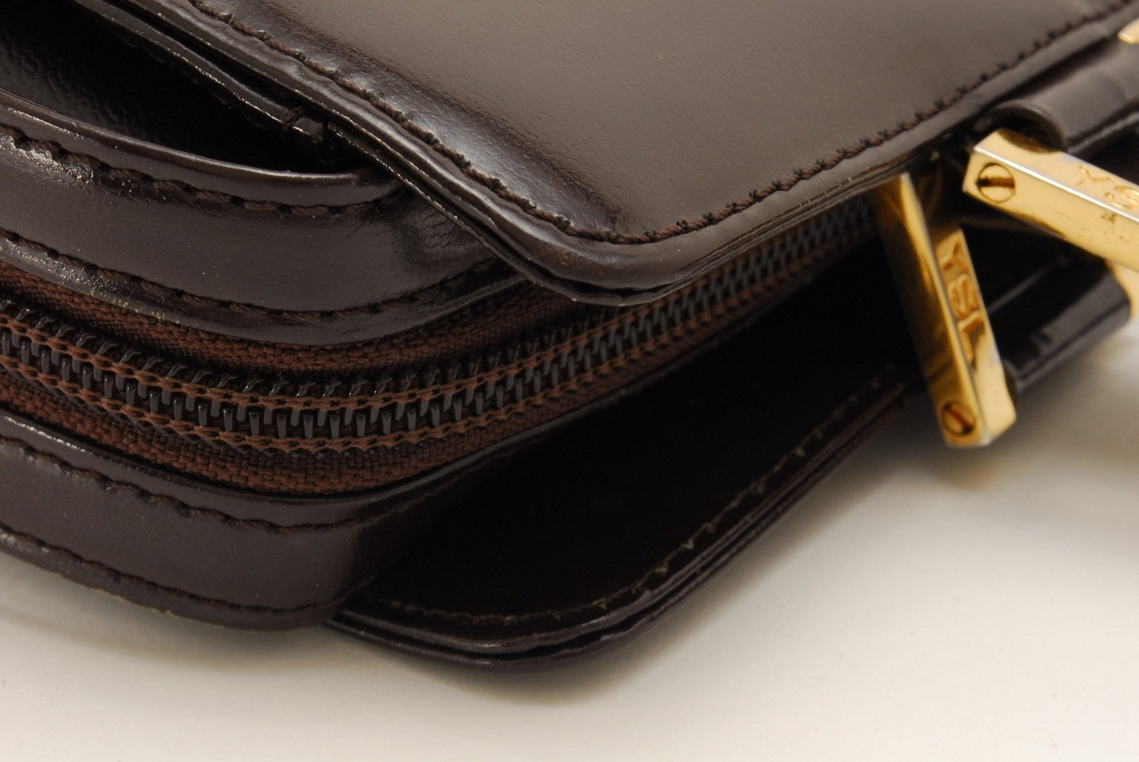 Saint Laurent Yves Vintage Hand Tote - Brown, Leather 