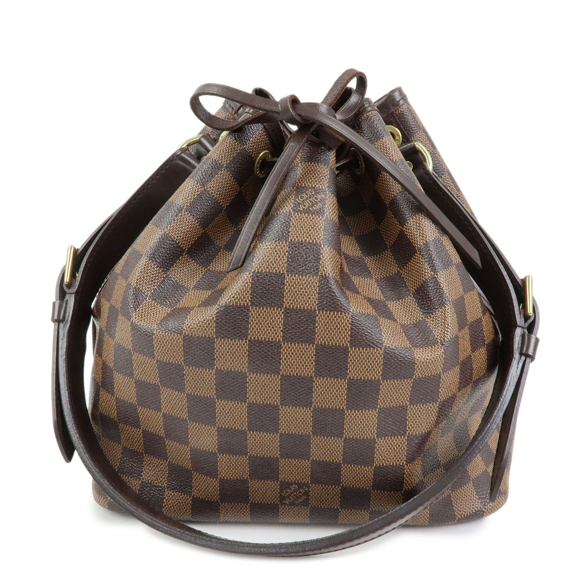 Louis Vuitton Petit Noe Shoulder Bag - Brown, Damier Canvas, Leather
