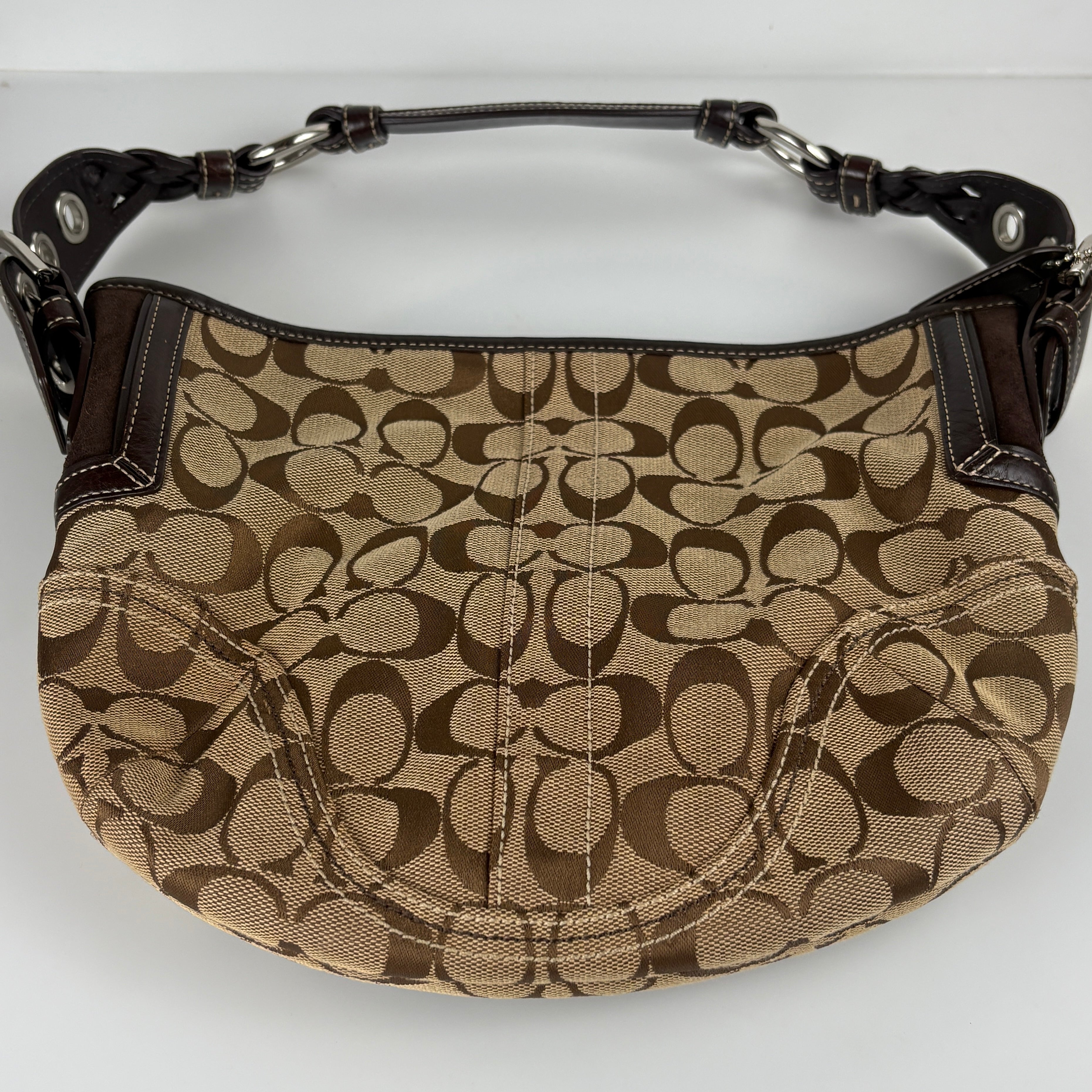 Coach Signature Brown Shoulder Bag