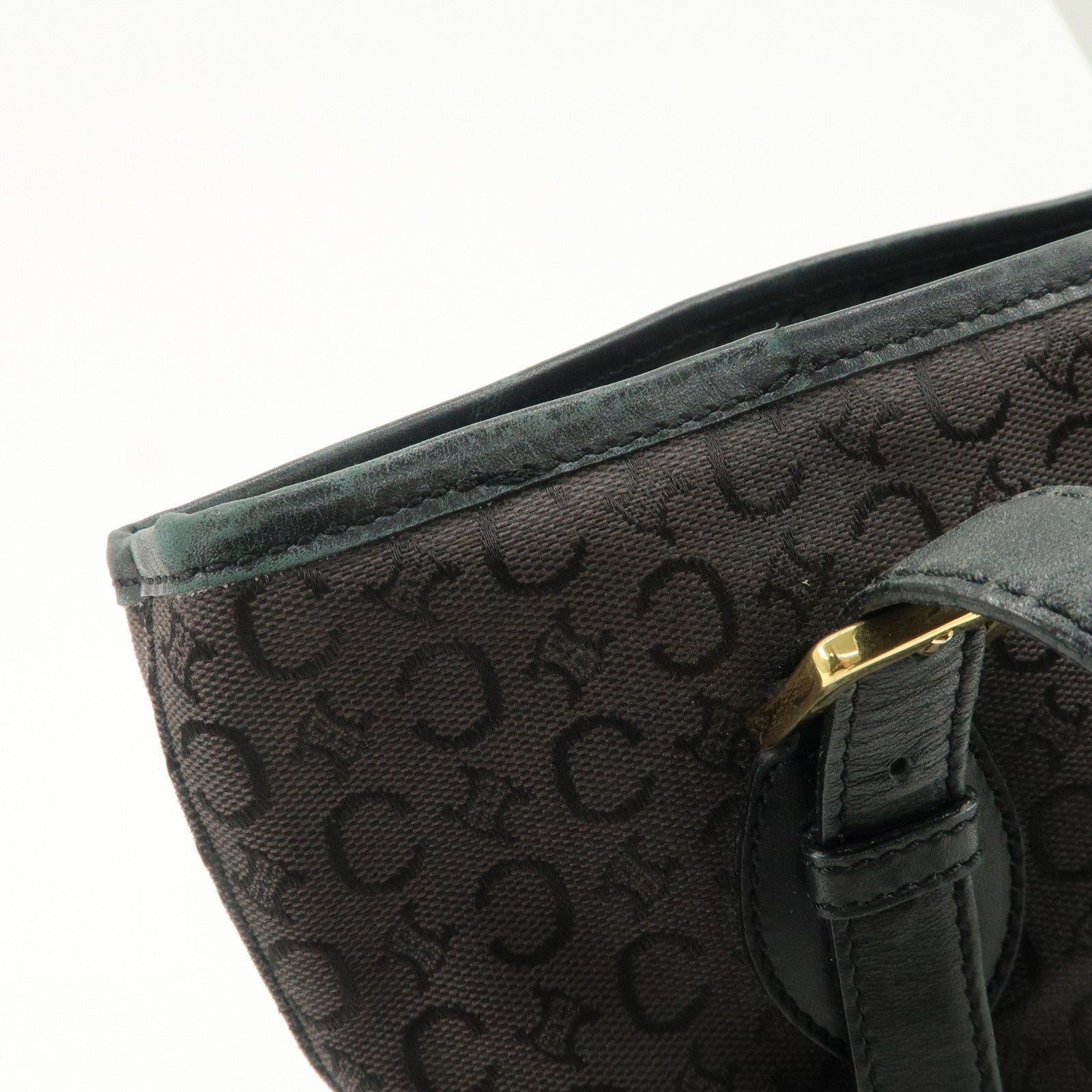 Celine C Macadam Tote Bag - Black, Canvas 