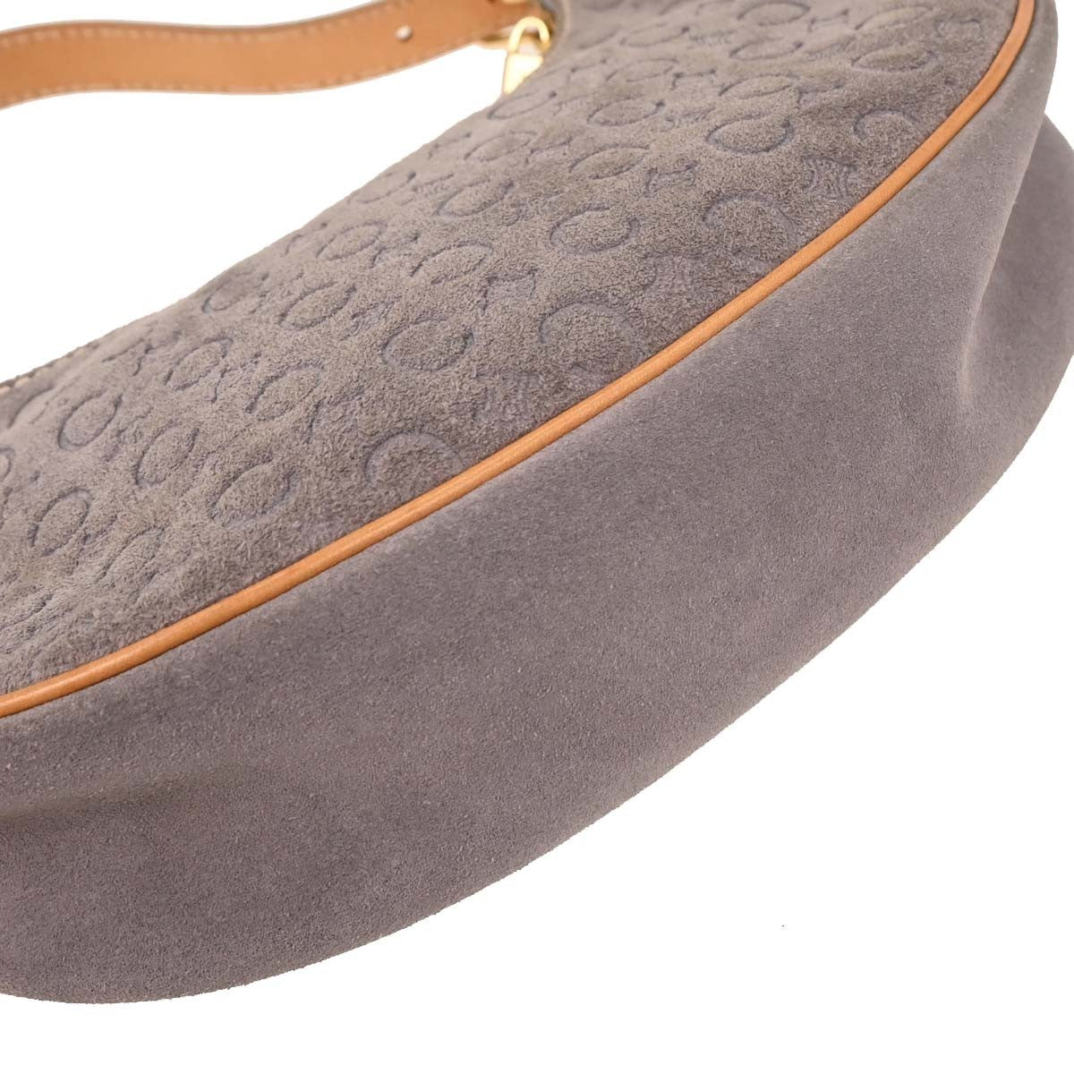 Celine Macadam Handbag - Gray, Suede