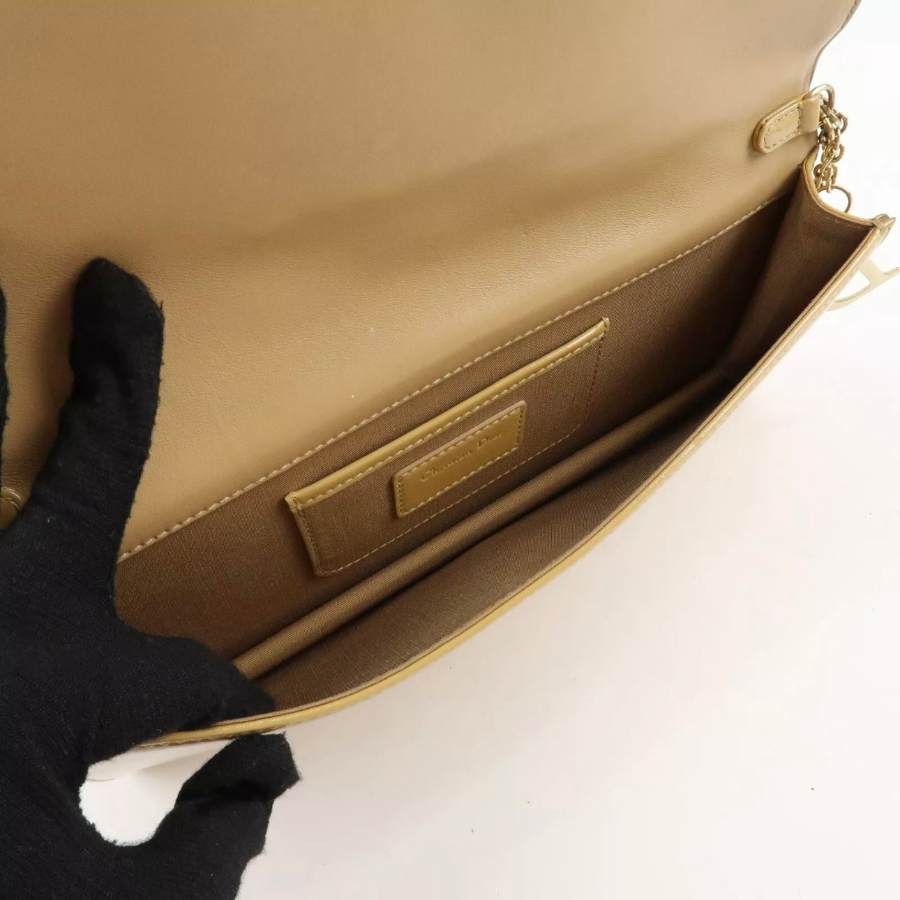 Christian Dior Leather Chain Shoulder Bag