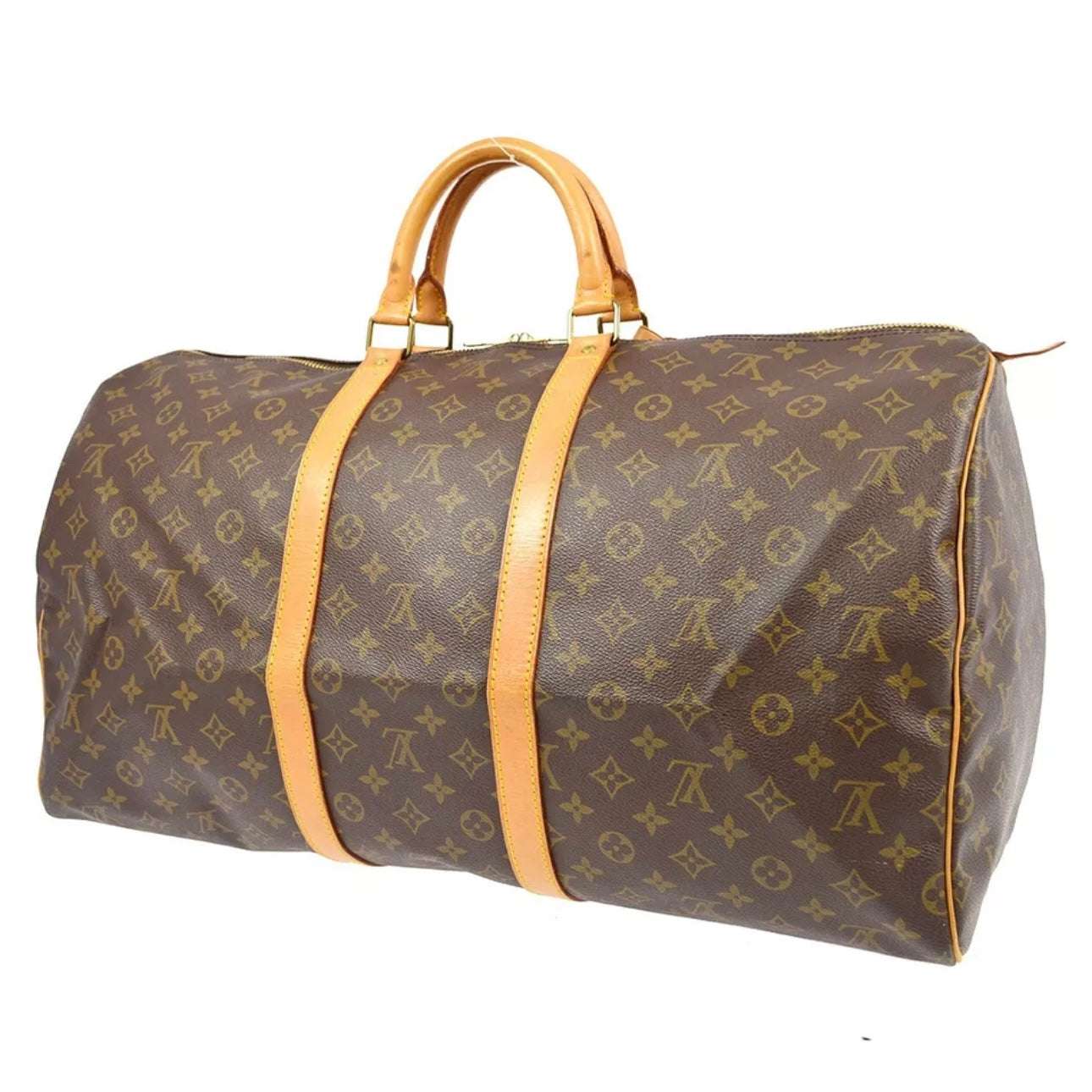 Monogram Keepall 55 Travel Duffle Handbag