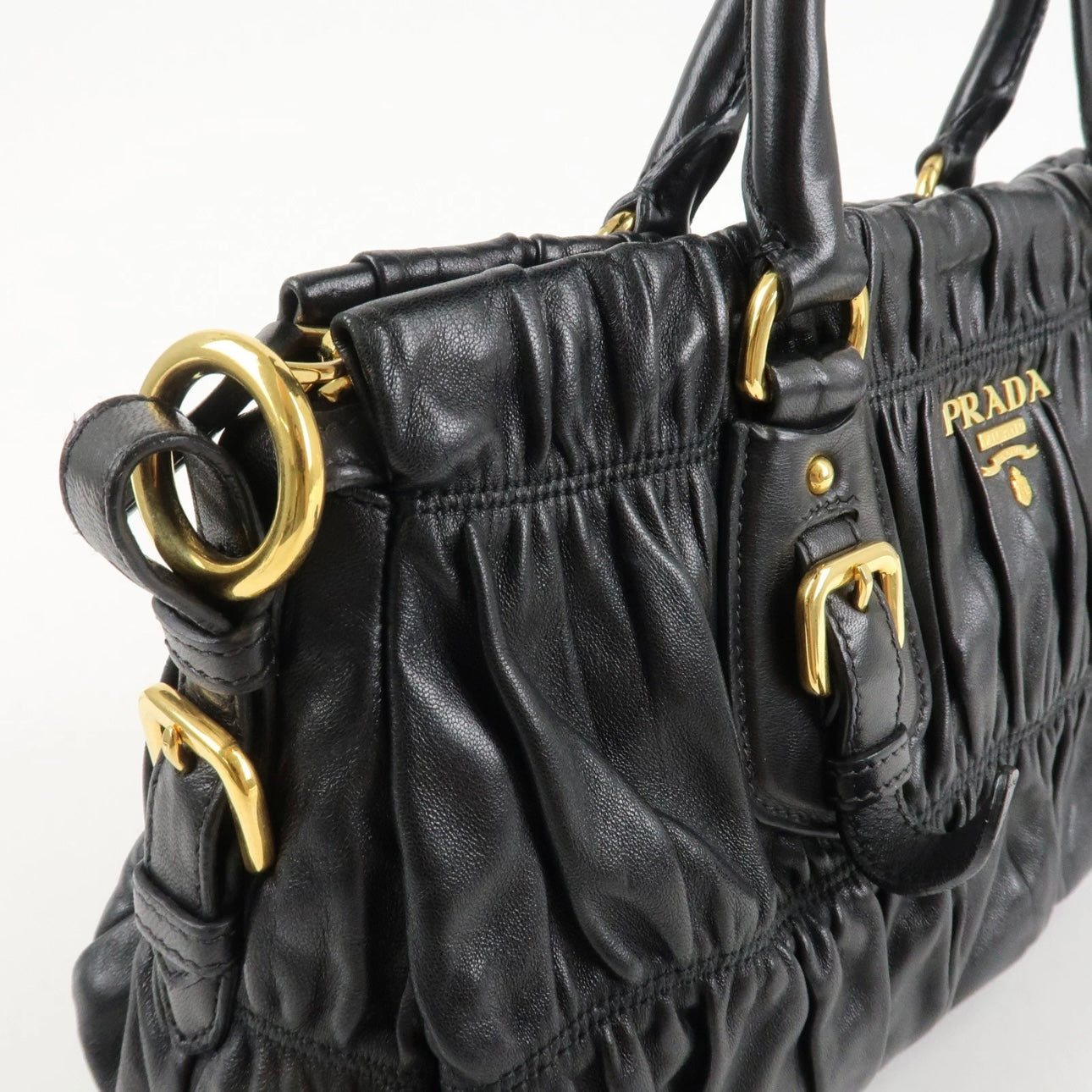 PRADA Leather 2WAY Tote Bag