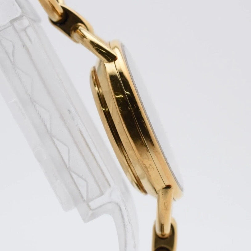 Vintage GUCCI 6000L 23mm Black Dial Gold Quartz Watch