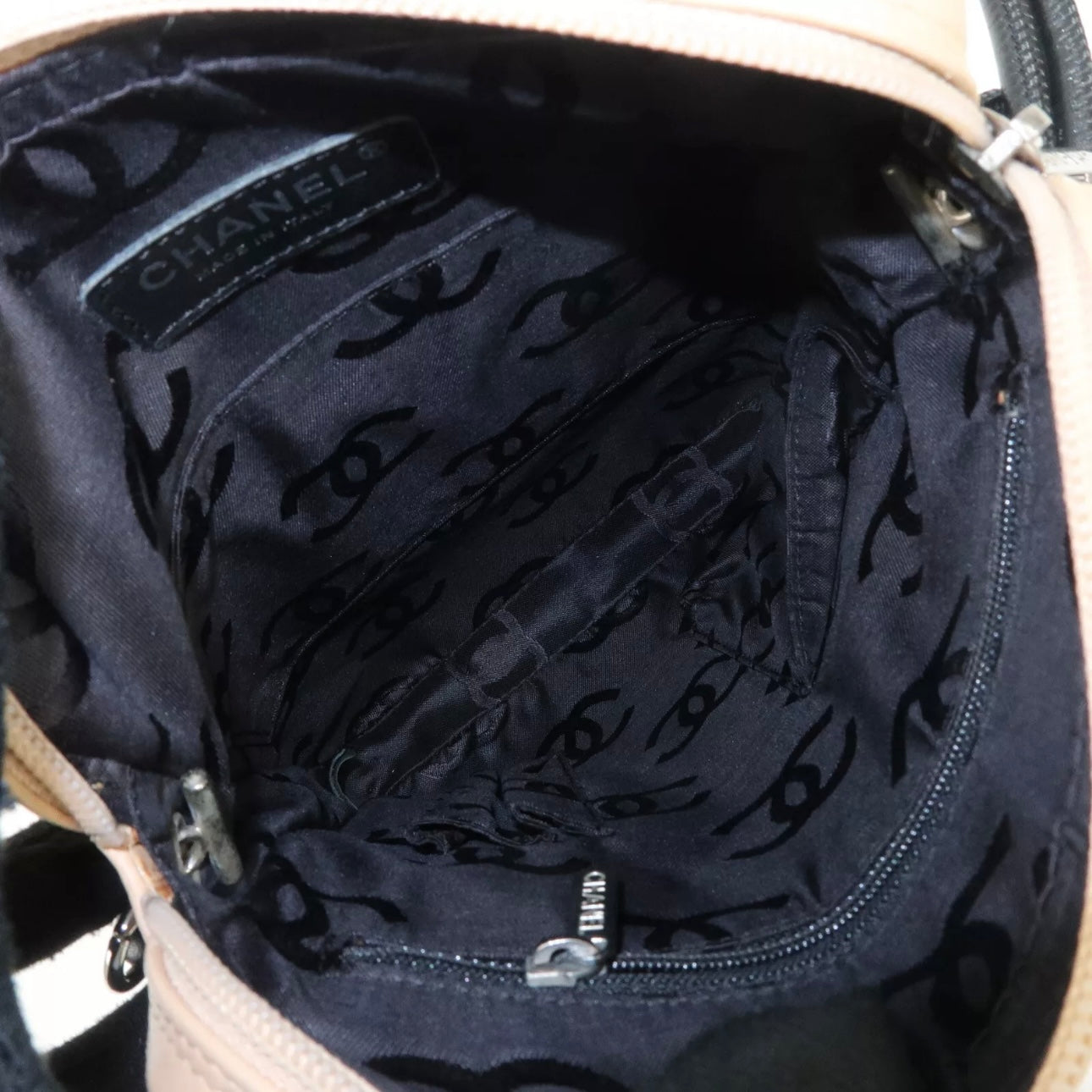 CHANEL Cambon Line Lambskin Shoulder Bag