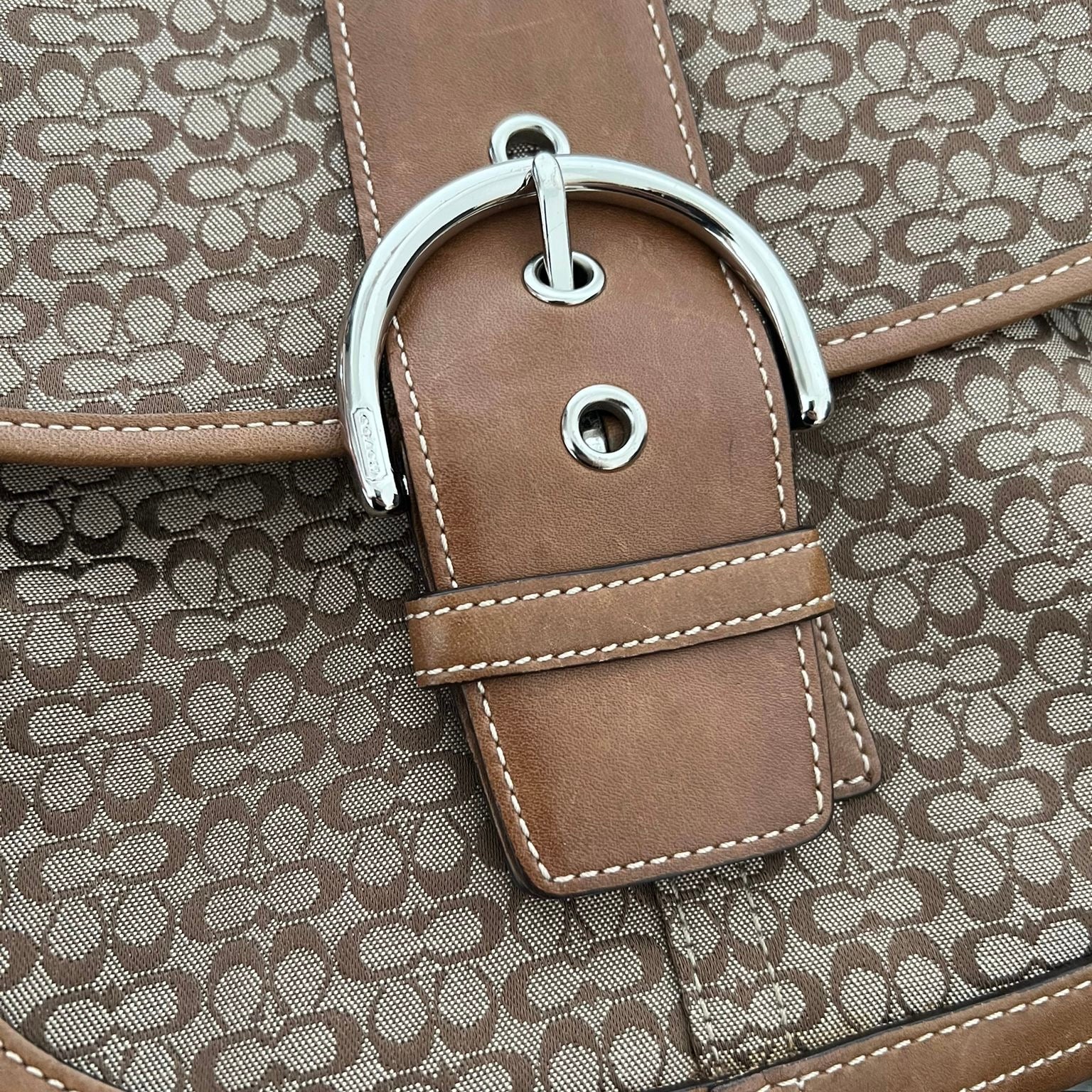 Coach Signature Brown Bag