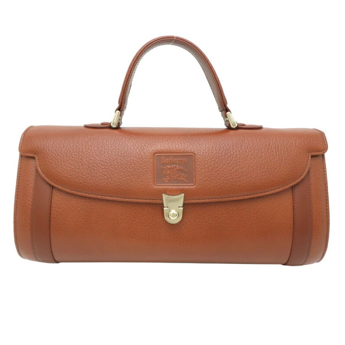 Burberry Nova Check Hand Tote Bag - Brown, Leather