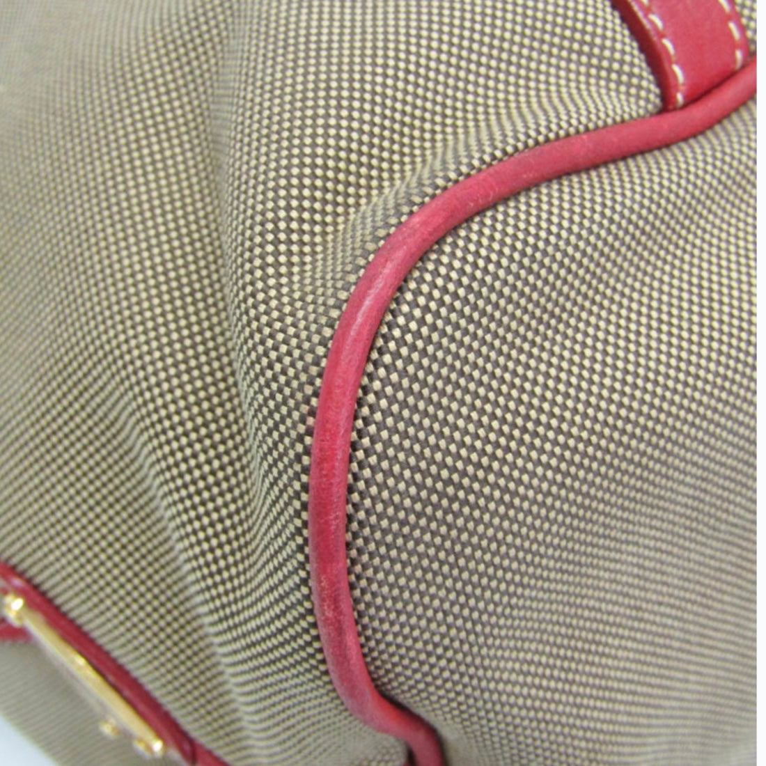 Prada Jacquard, Leather Tote Bag