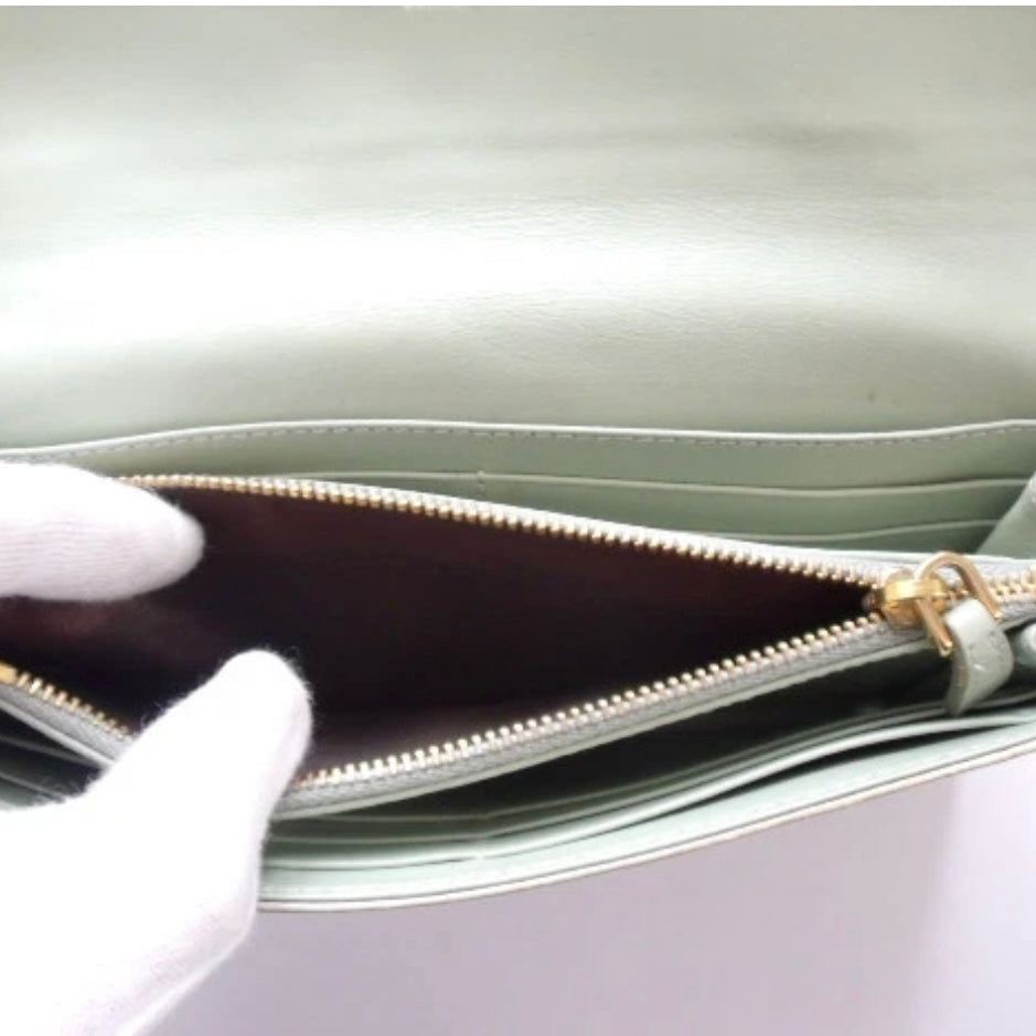 Miu Miu  Leather Bifold Wallet