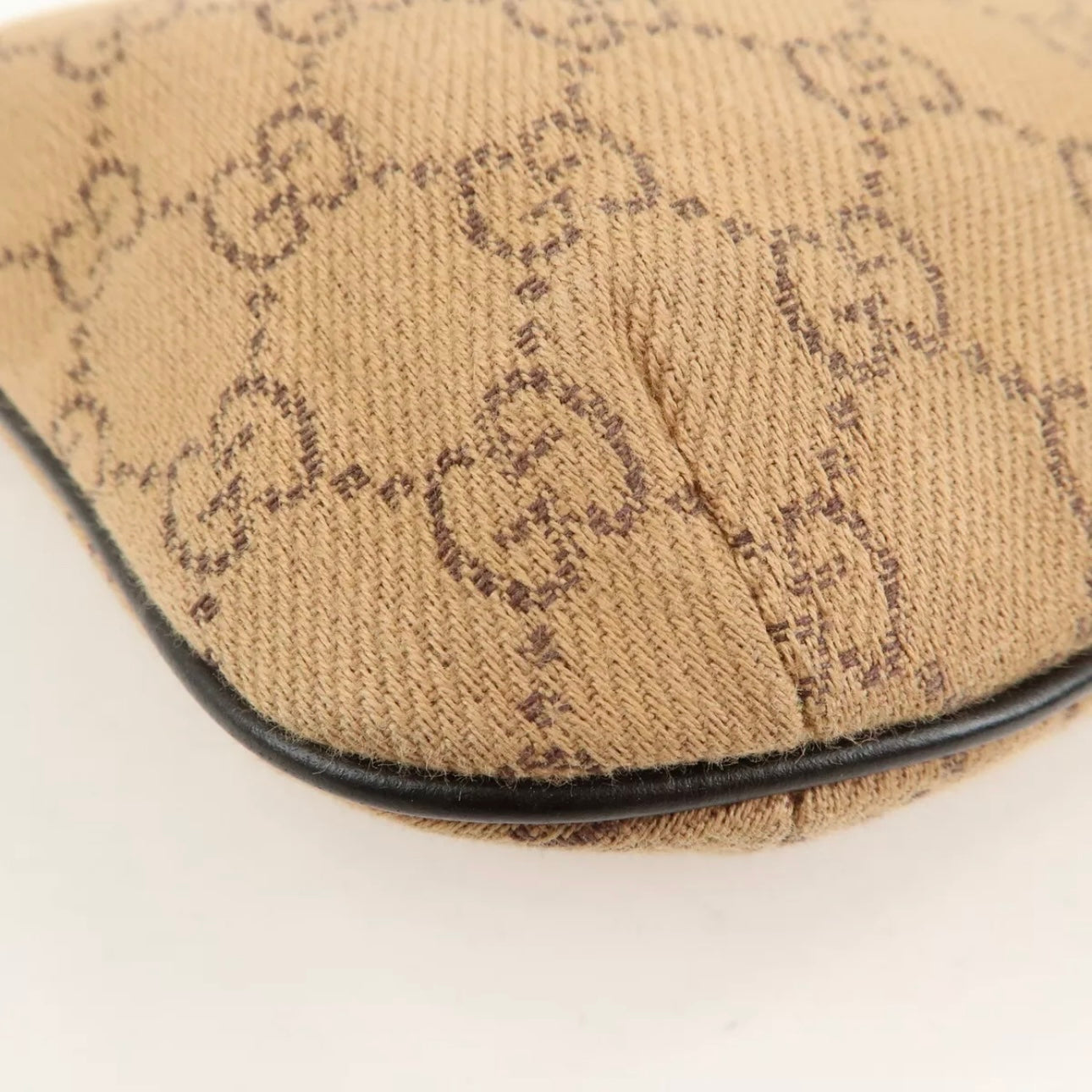 GG Denim Leather Shoulder Bag