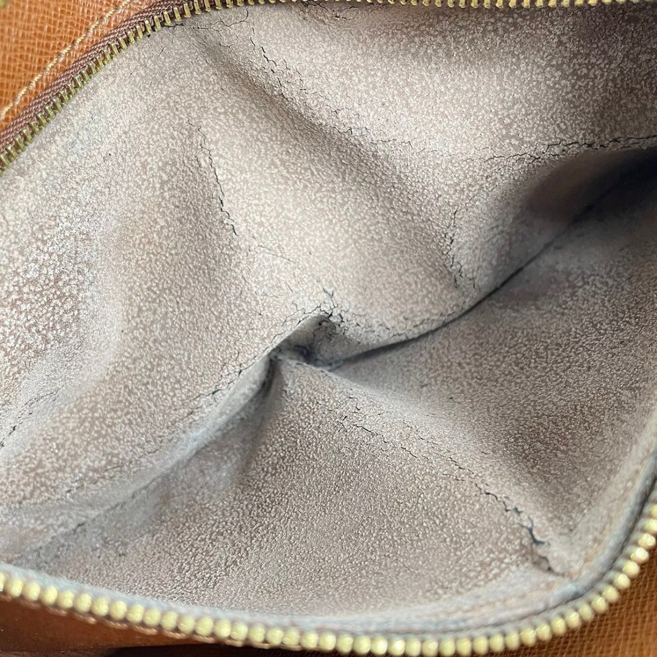 Monogram Marly Dragonne GM Leather Brown Clutch bag
