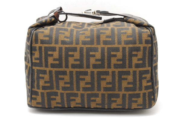 Fendi Zucca Vanity Bag Brown Vintage Handbag