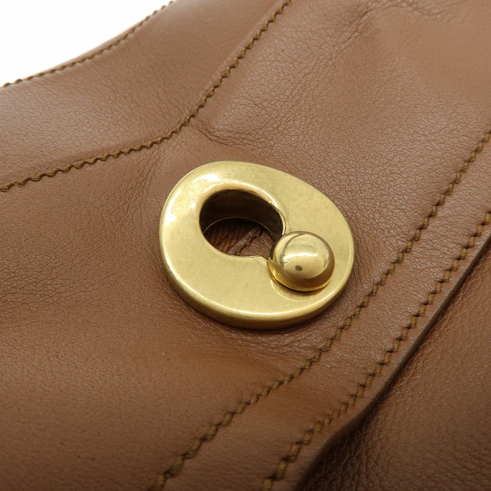 Saint Laurent Hand Bag - Brown, Leather and Canvas
