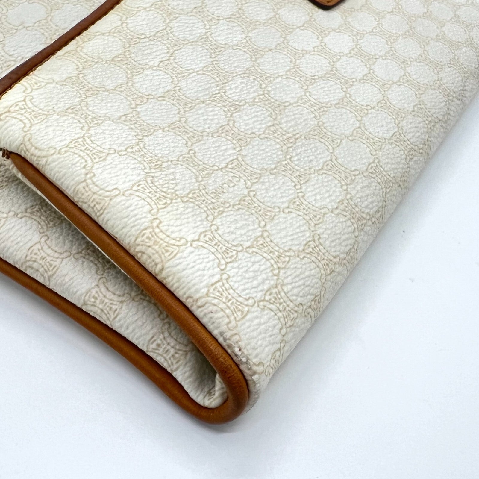 Celine Macadam Clutch - Ivory, Leather
