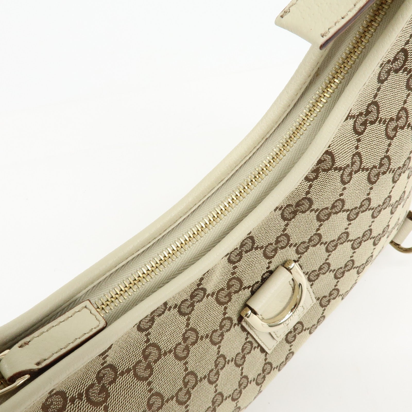 Gucci Abbey Hobo Shoulder Bag - Beige, GG Canvas and Leather