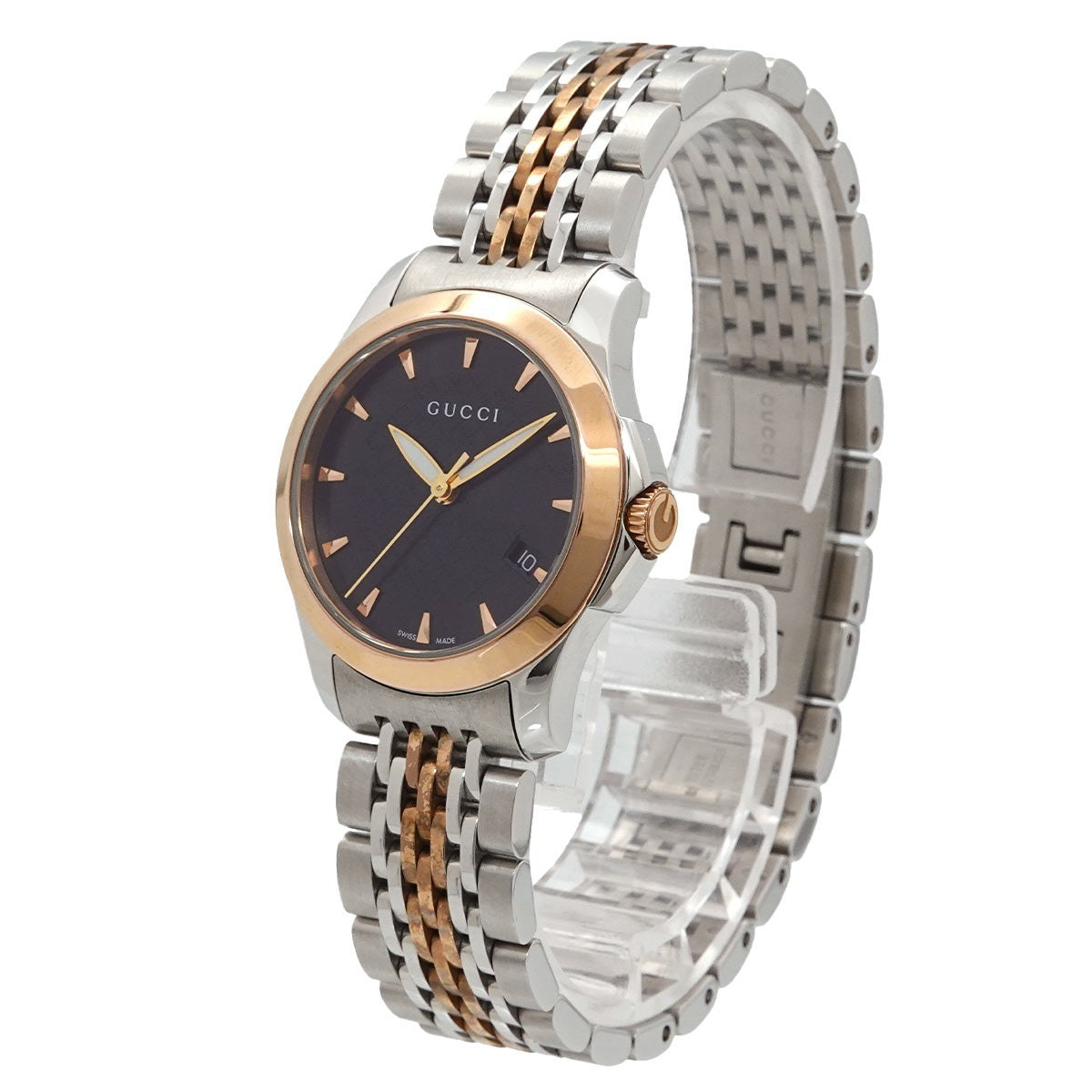 Gucci G Timeless 126.5 Wristwatch - Black, Stainless steel