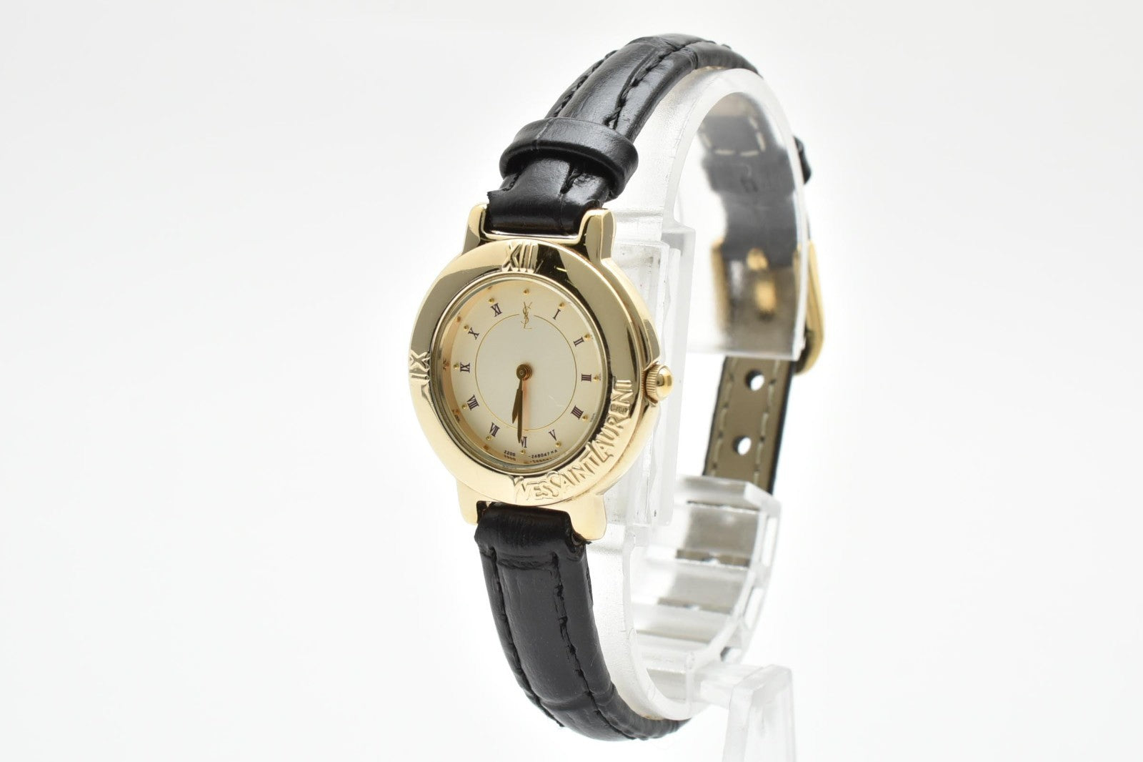 Yves Saint Laurent 2200-229789 Watch - White, Gold Quartz