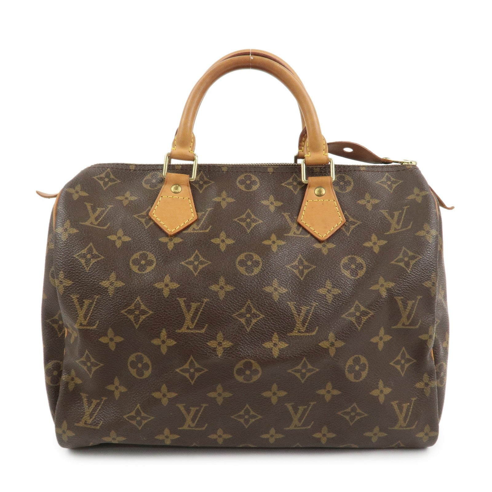 Louis Vuitton Monogram Speedy 30 Handbag - Brown, Monogram Canvas