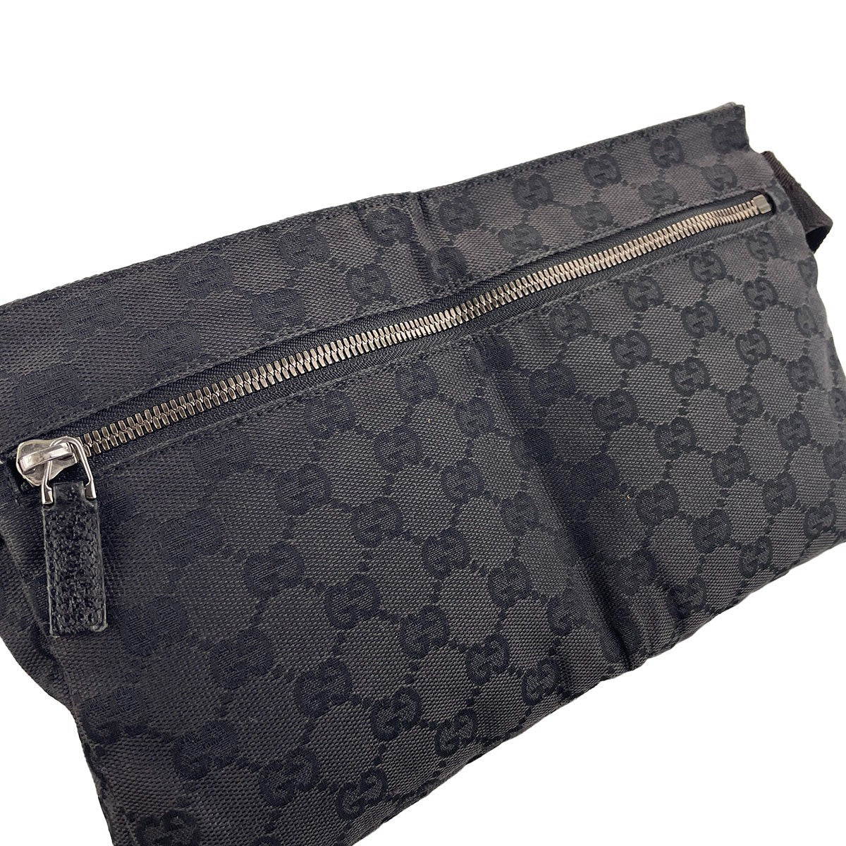 Gucci GG Waist Bag - Black, Canvas Fabric