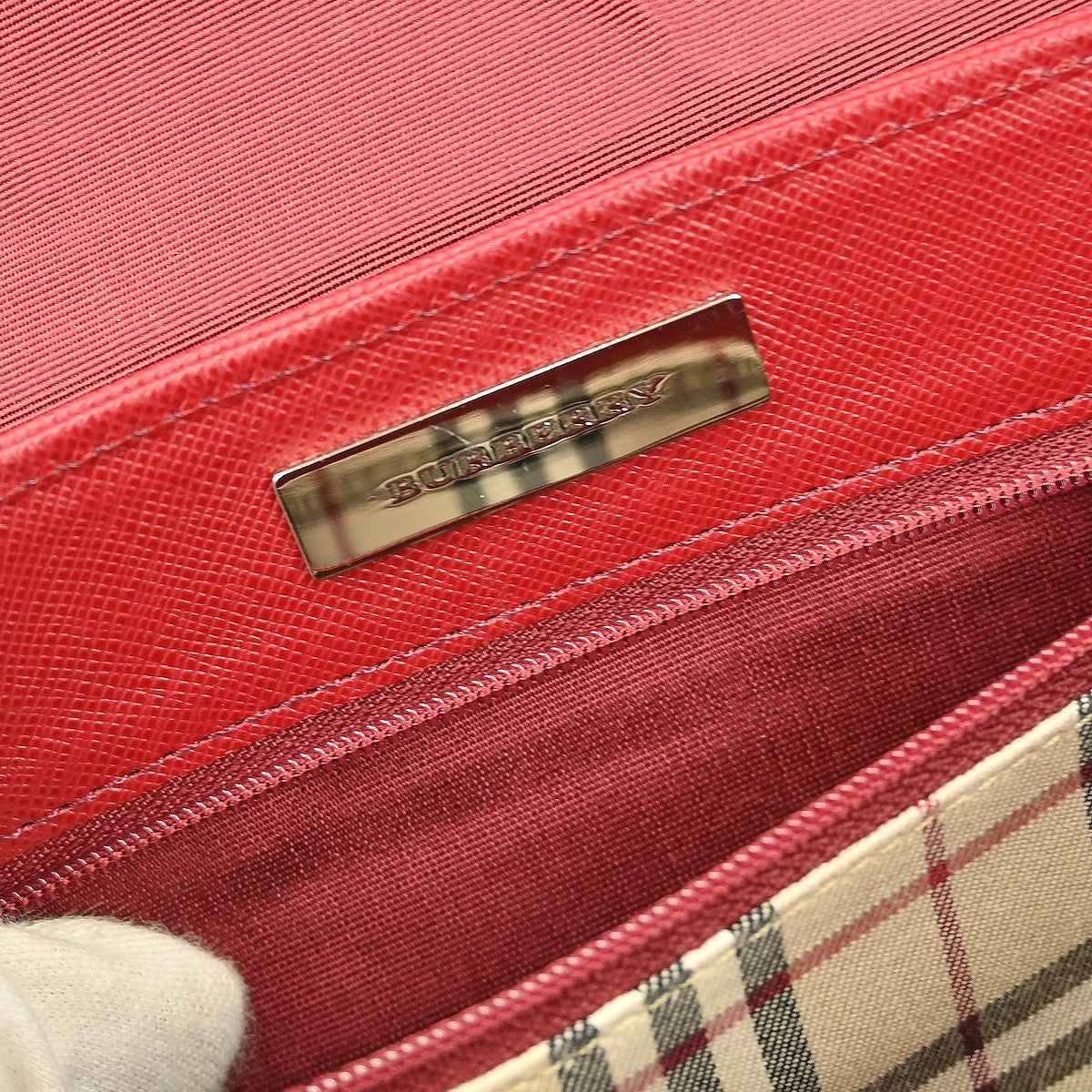 Burberry Handbag - Red, Leather