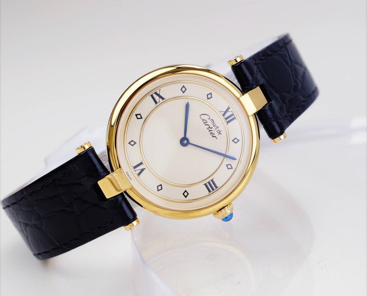 Cartier Must de Louis Cartier Watch - Gold, Leather