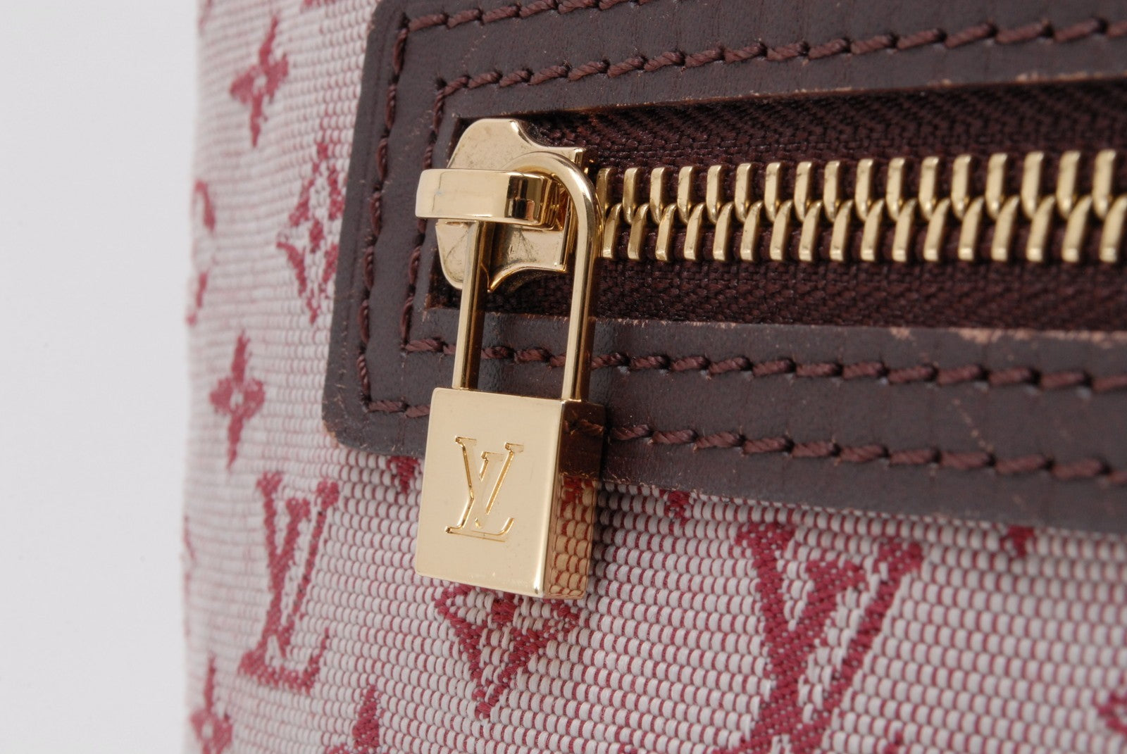 Louis Vuitton Lucille GM Tote Bag - Red Beige Brown, Canvas