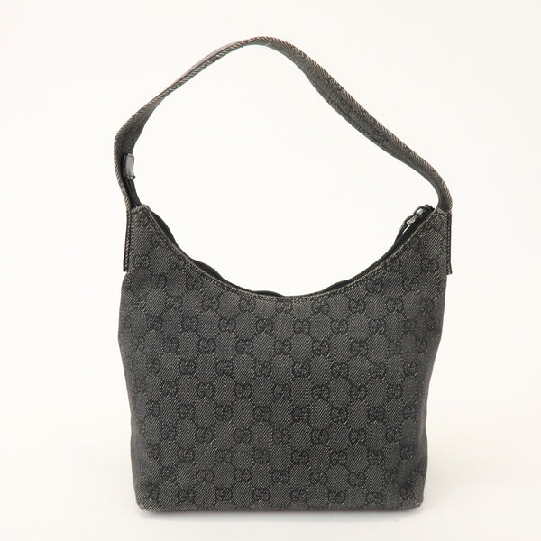 Gucci Shoulder Bag - Black, GG Denim, Leather