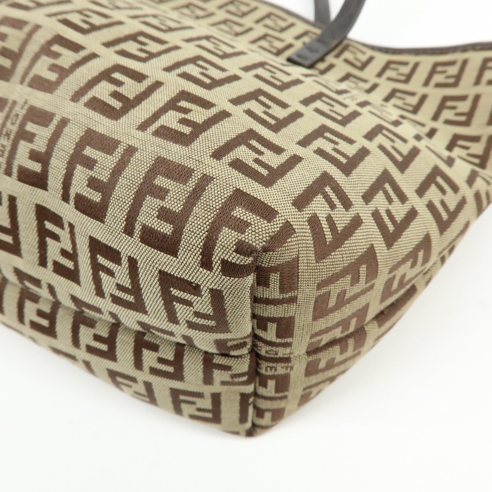 Fendi Zucchino Tote Bag - Brown, Canvas Leather