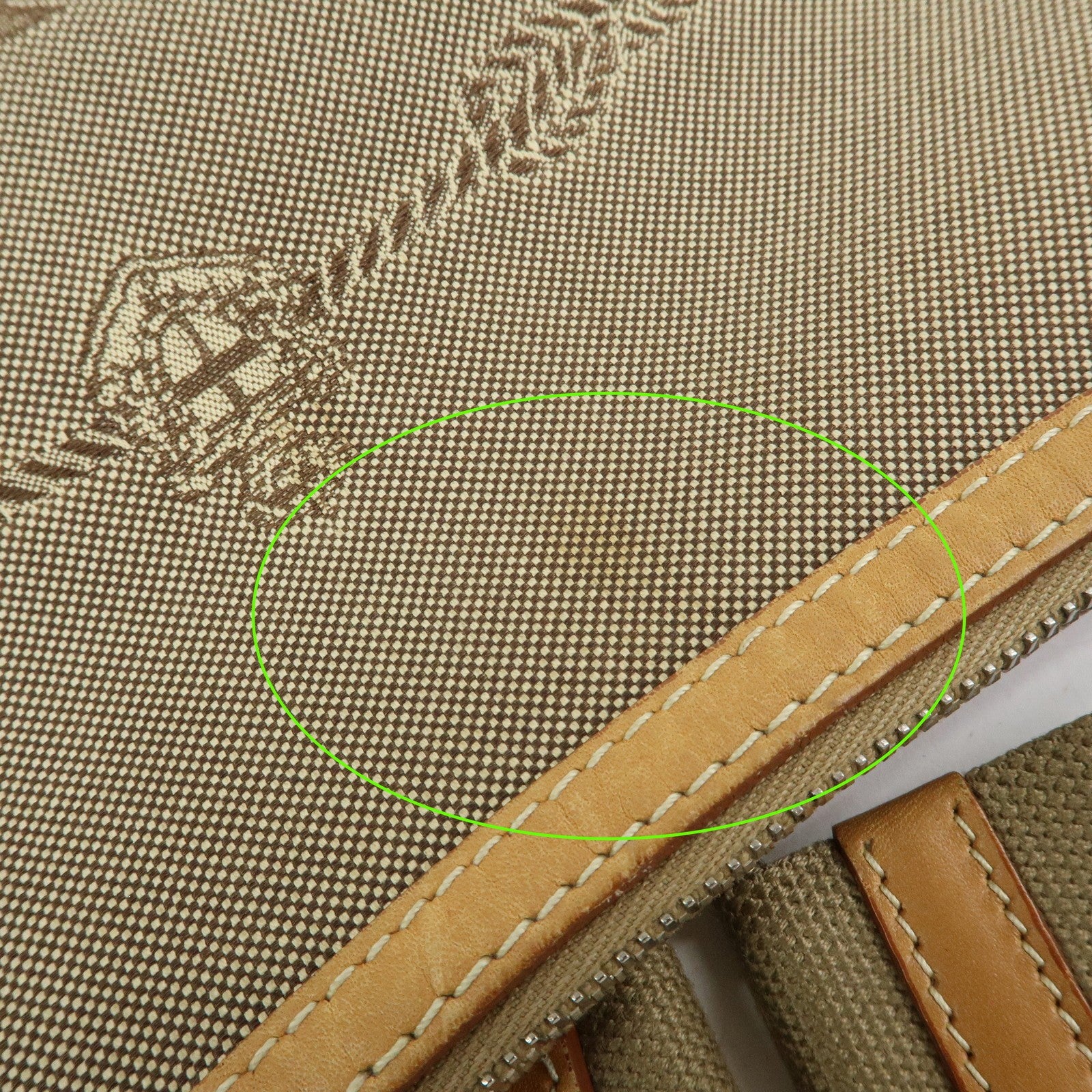 Prada Logo Jacquard Shoulder Bag - Camel, Leather