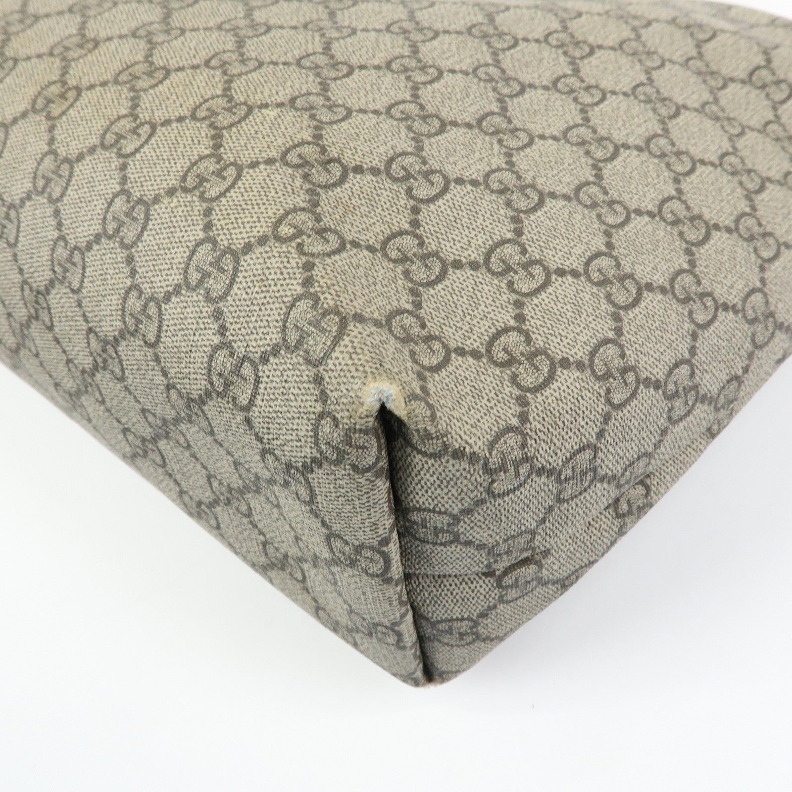 Gucci Tote Bag - Beige White, GG Supreme Leather 