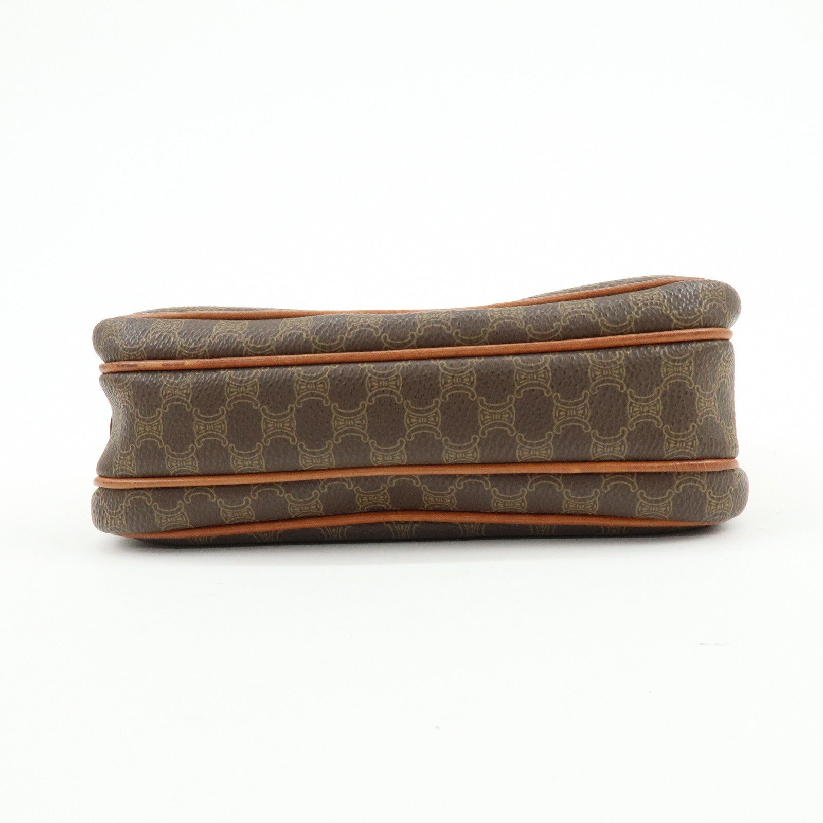 Celine Macadam Shoulder Crossbody Bag - Brown, PVC Coating Canvas, Leather