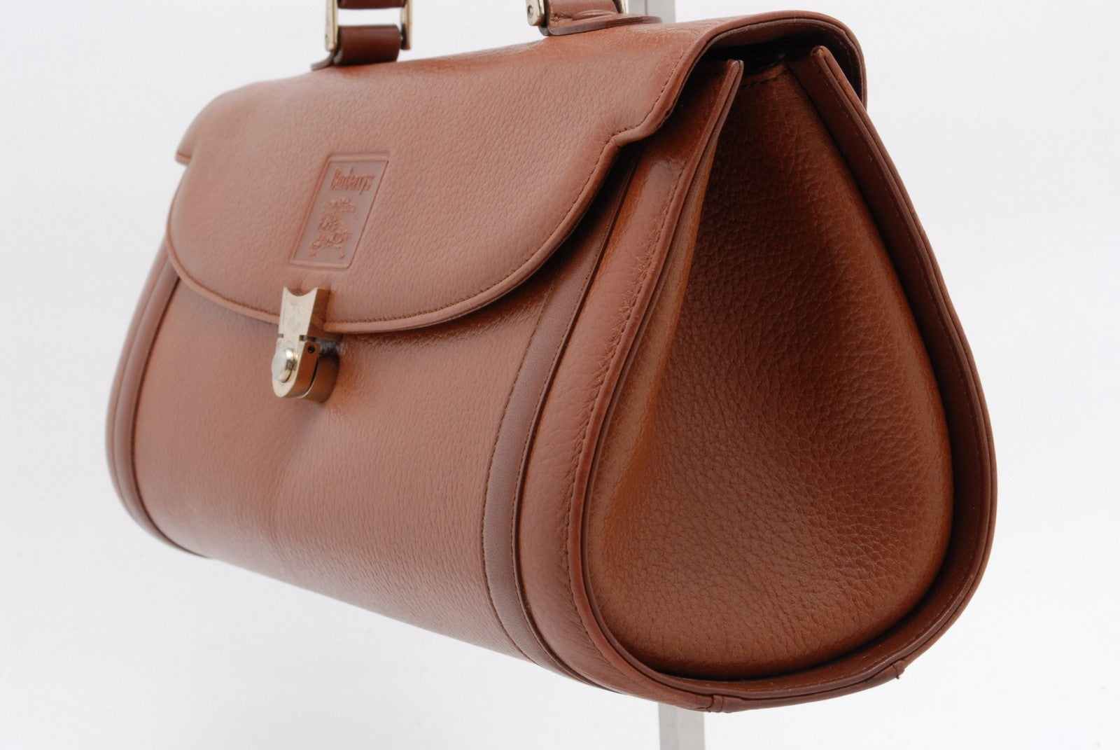 Burberry Burberrys Hand Bag - Brown, Leather