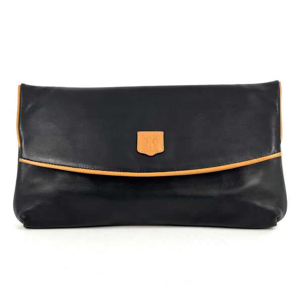 CELINE Triomphe Clutch - Black, Leather