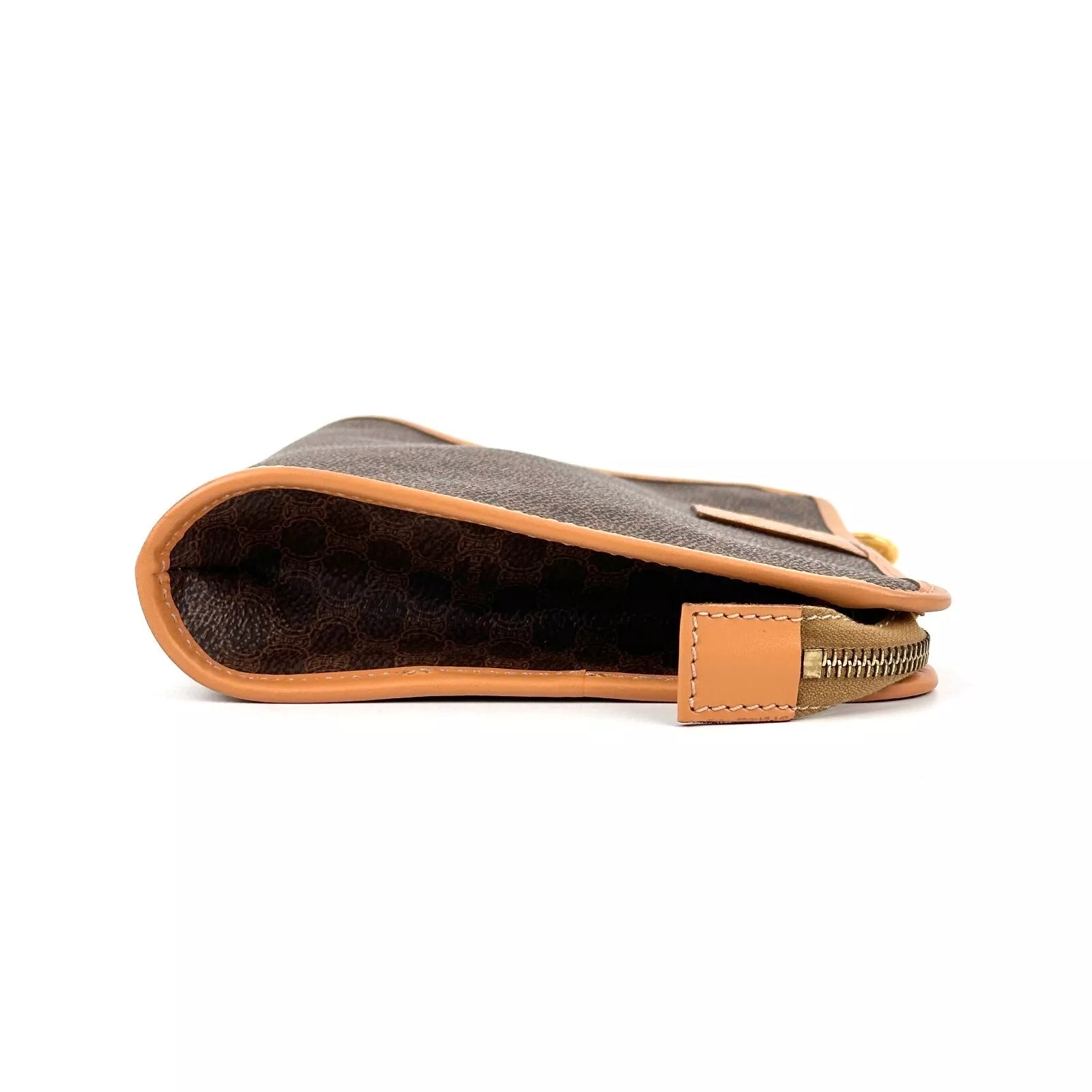 CELINE Clutch Bag - Brown, PVC Leather