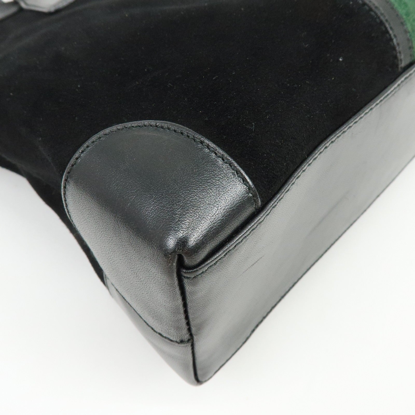 Gucci Shoulder Bag - Black, Suede Leather