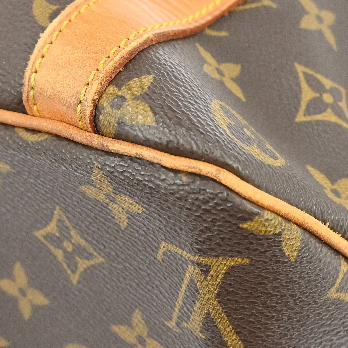 Louis Vuitton Sac Shopping Shoulder Bag - Browns, Monogram Canvas, Leather