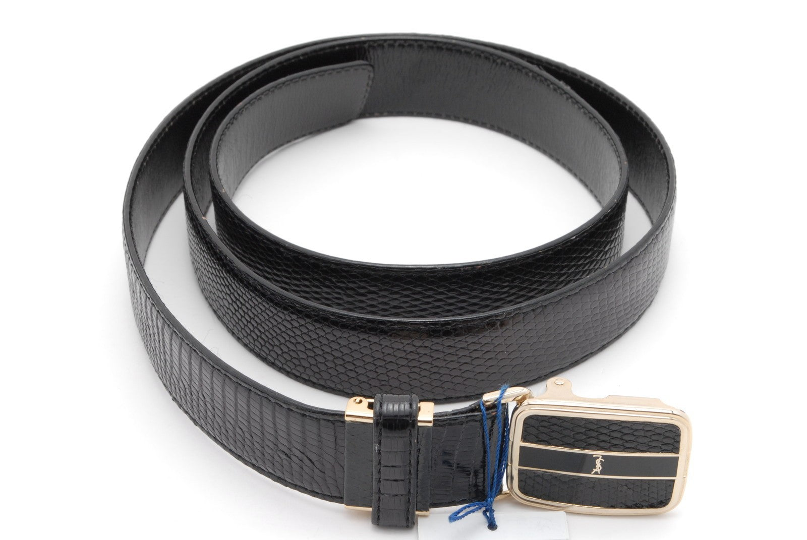 Saint Laurent Vintage YSL Belt - Black, Leather