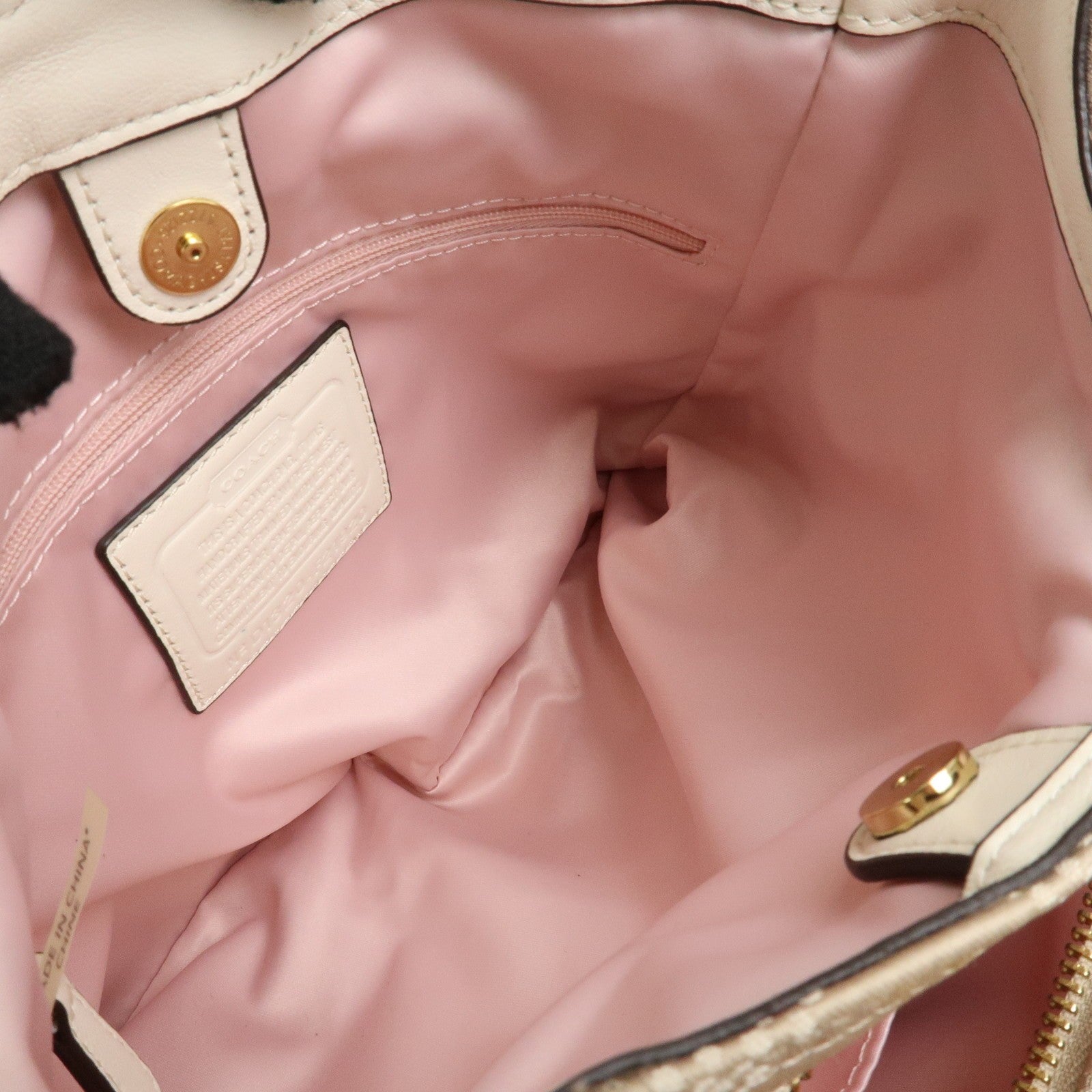 Coach Dot Op Art Hobo Handbag - Beige, Canvas