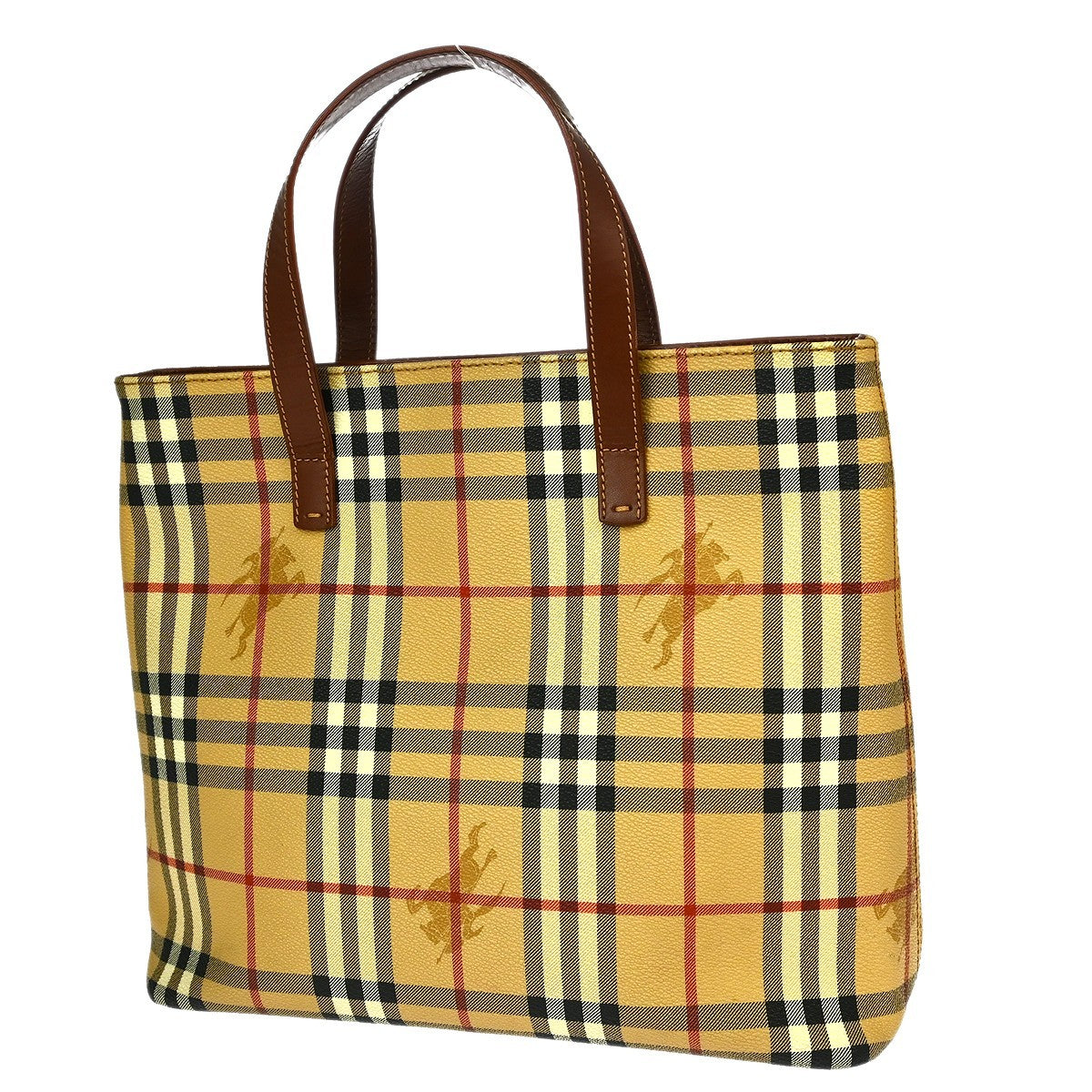 Burberry Hand Tote Bag - Beige, PVC
