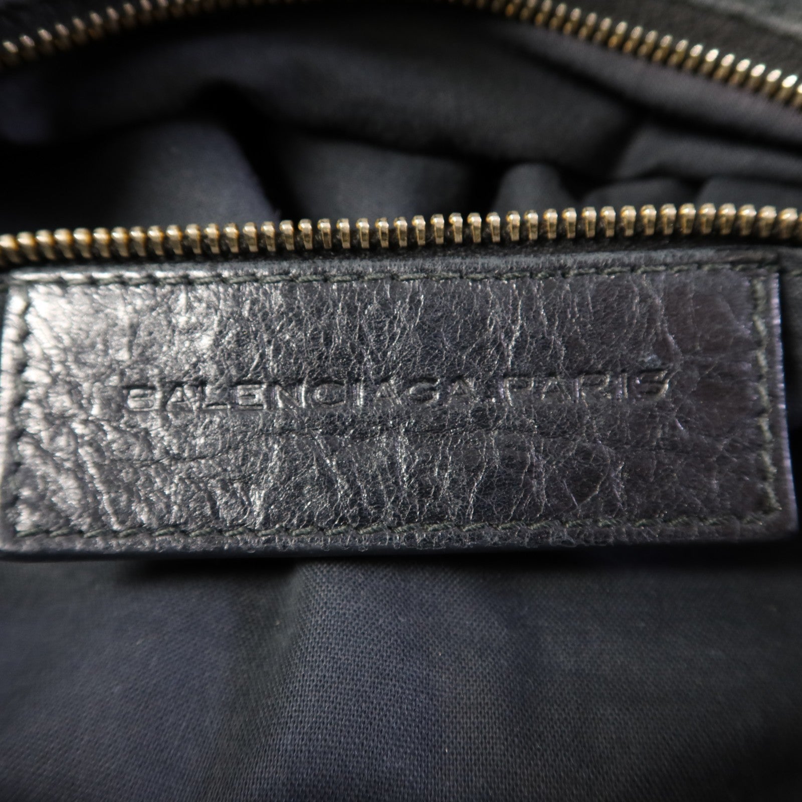 Balenciaga GHW Giant Velo 2 Way Shoulder Bag - Black, Calfskin Leather 