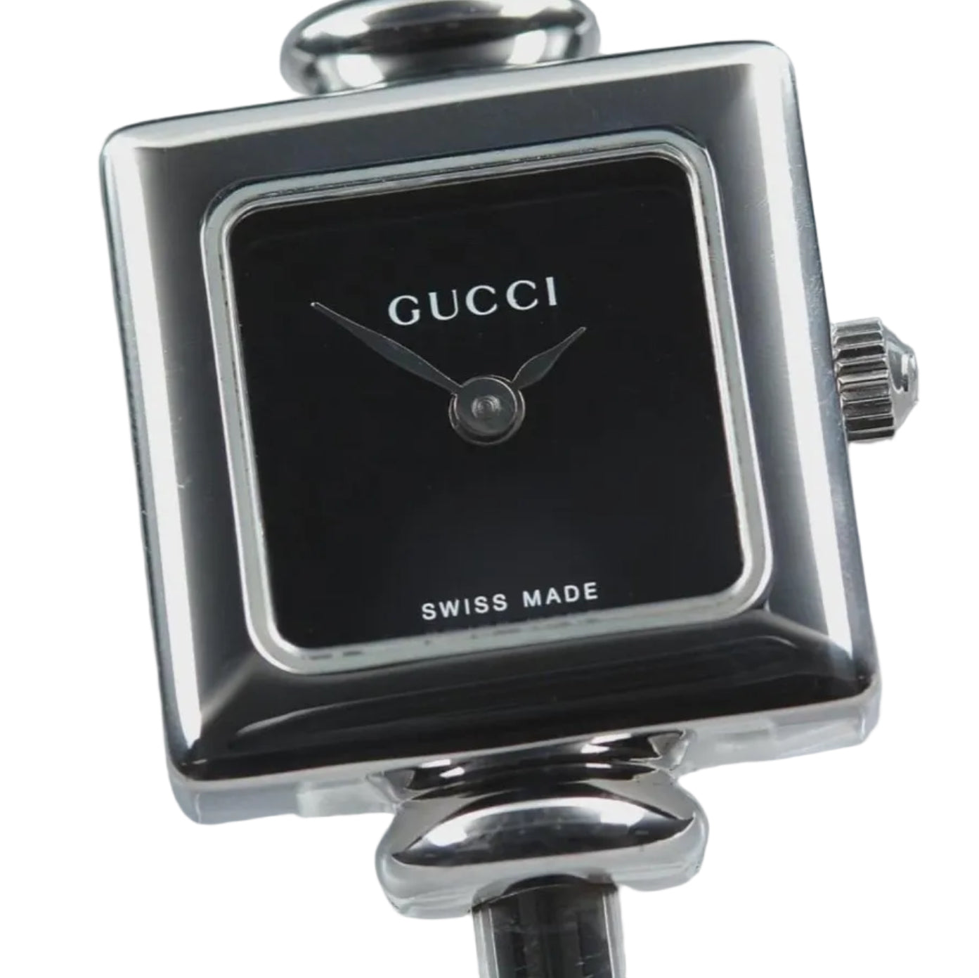 Gucci 1900L Watch - Black and Silver, Stainless Steel