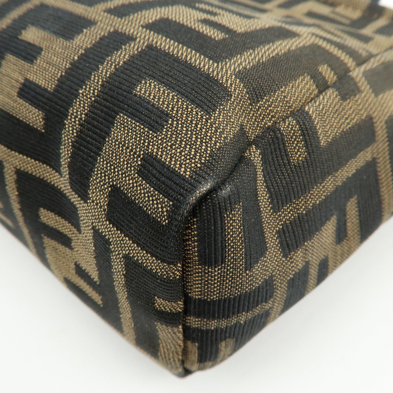 Fendi Hand Bag - Brown, Black, Navy, Canvas, Leather