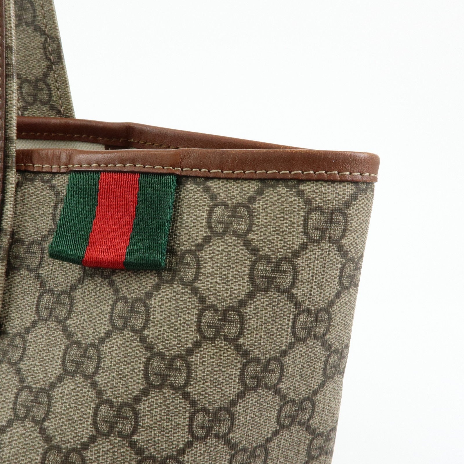 Gucci Tote Bag - Brown, GG Supreme Leather