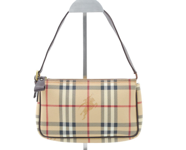 Burberry Nova Check Shoulder Bag - Beige, Canvas and Leather